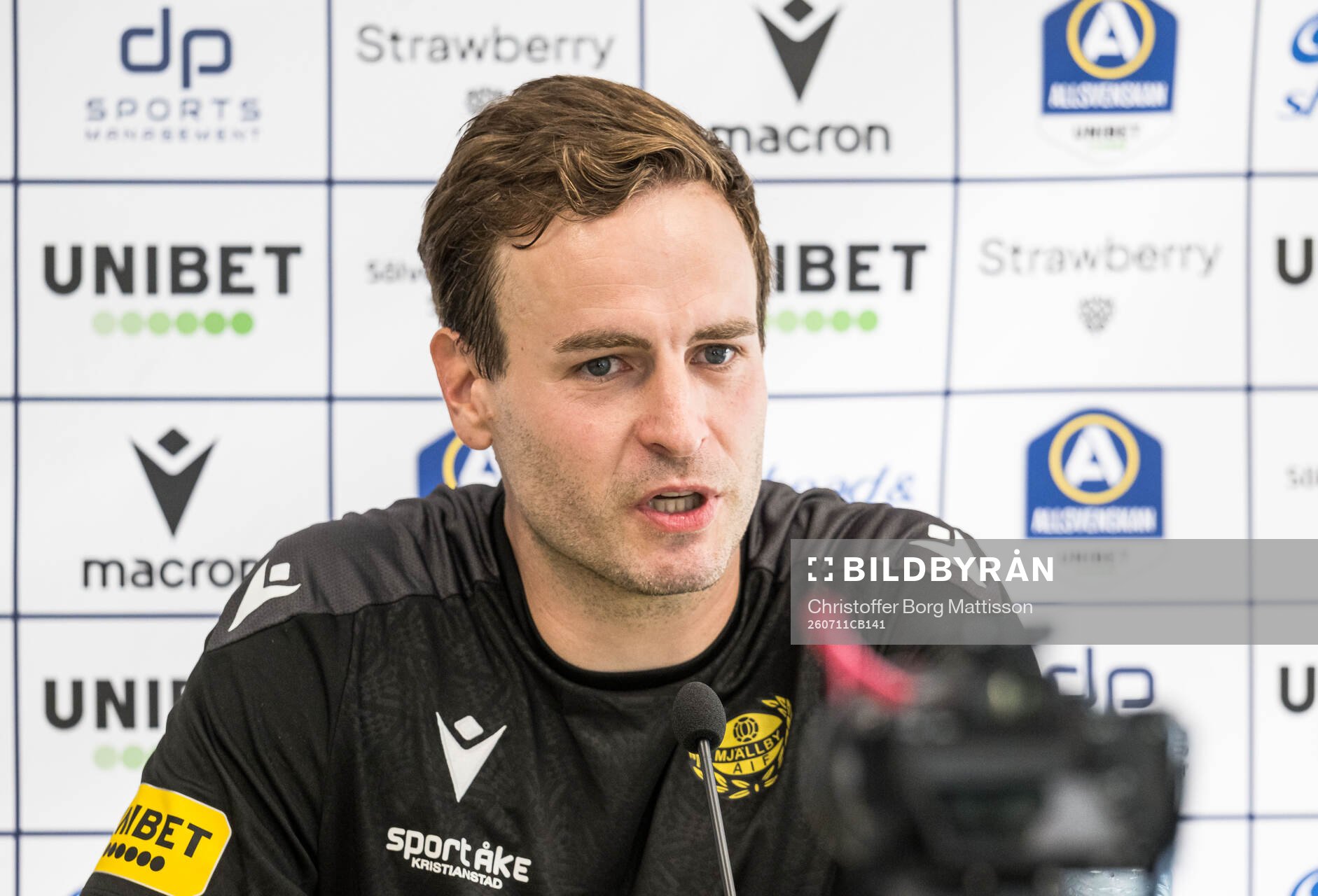 Mjällbys tränare Karl Marius Aksum