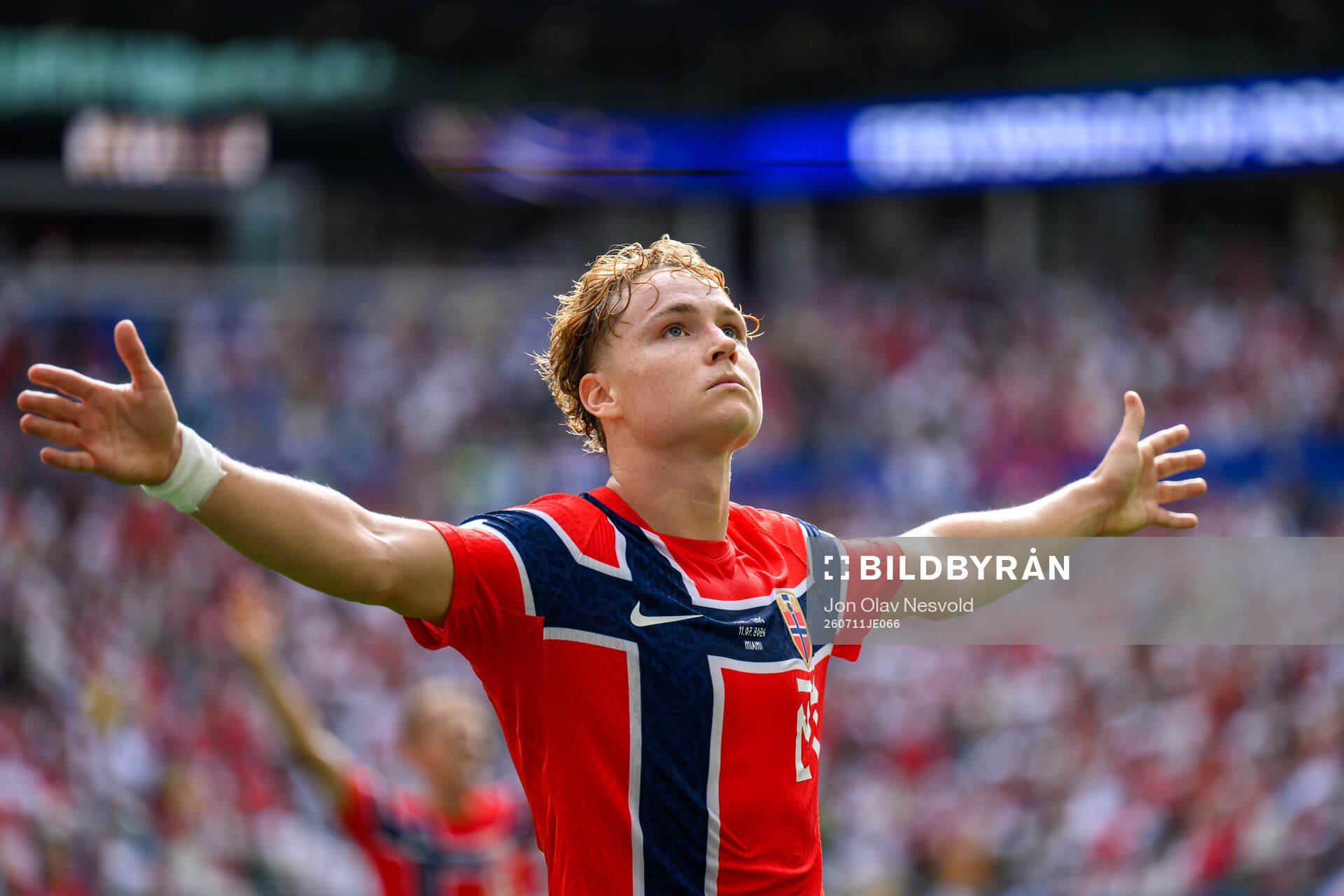 Andreas Schjelderup of Norway celebrates