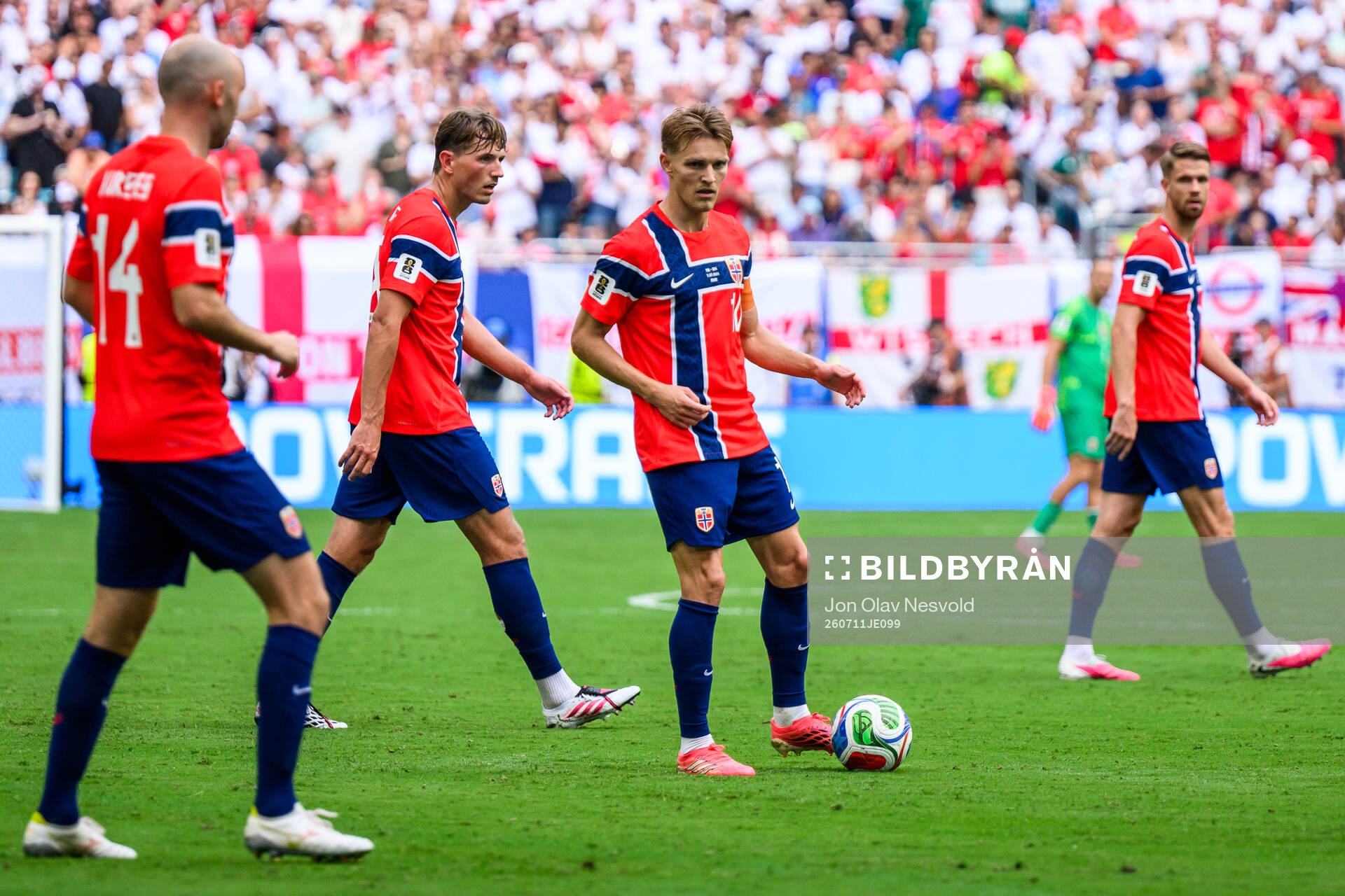 Fredrik Aursnes, Sander Berge, Martin Ødegaard and