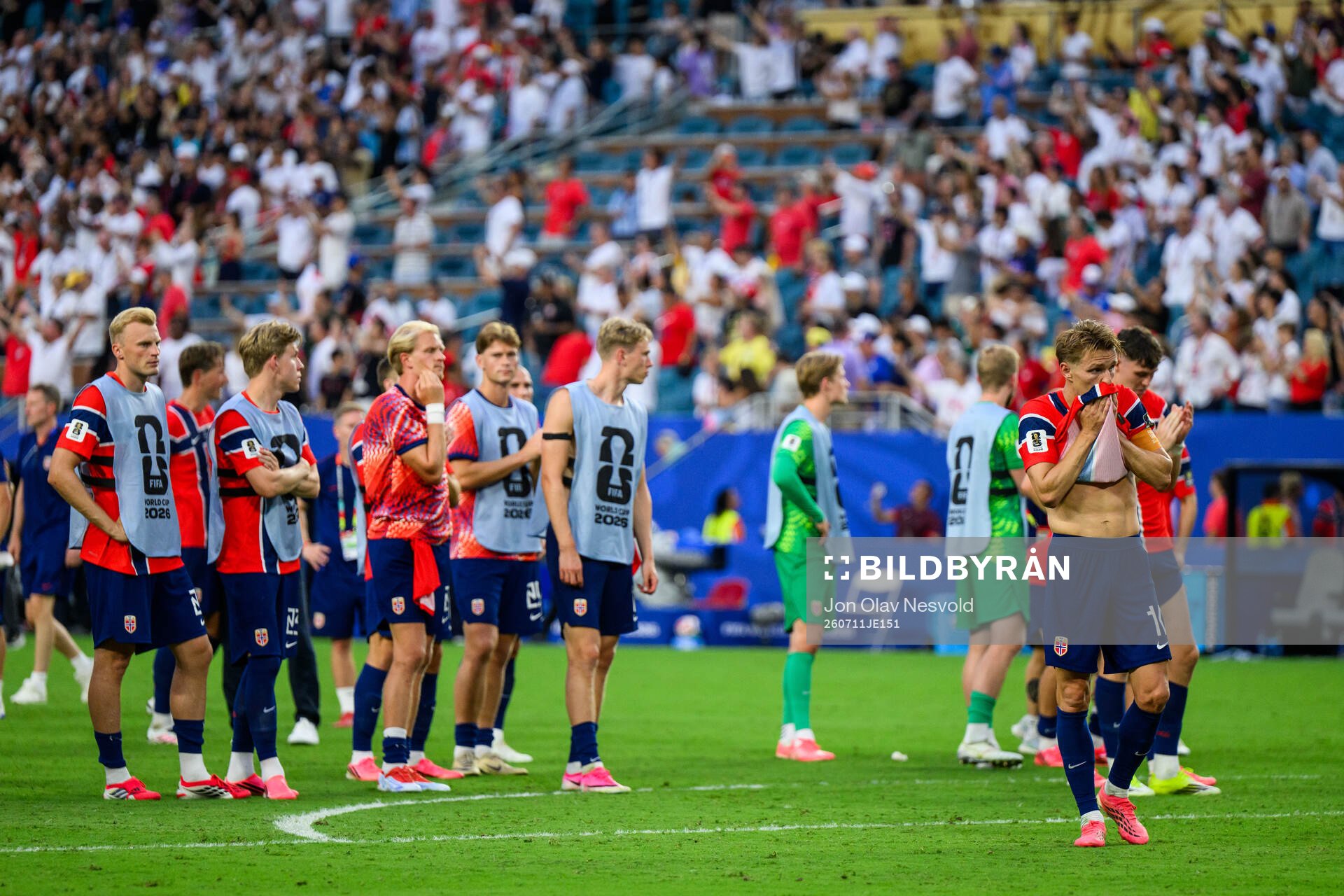 Martin Ødegaard of Norway looks dejected