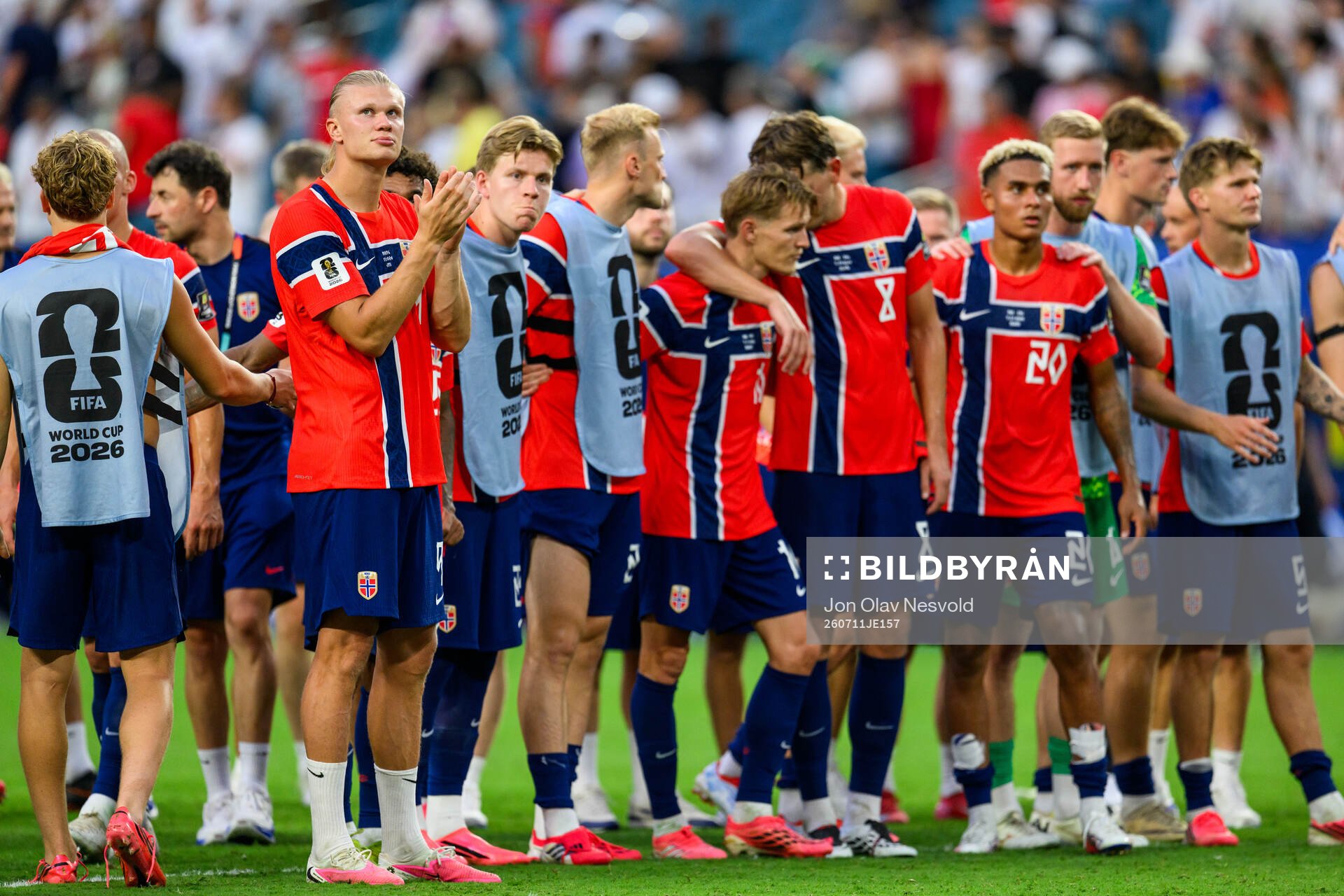 Erling Braut Haaland of Norway looks dejected