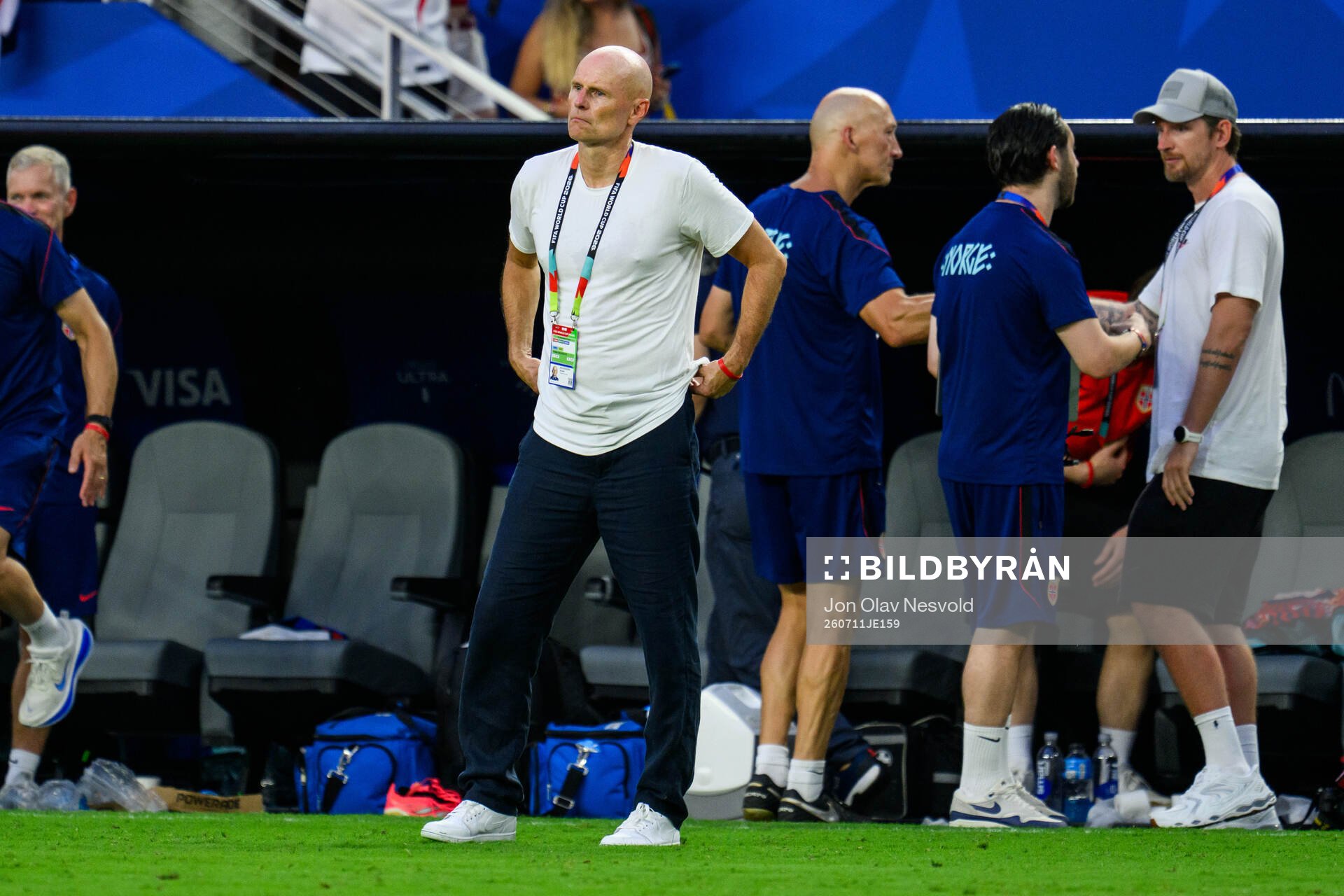 Head coach Ståle Solbakken of Norway looks dejected