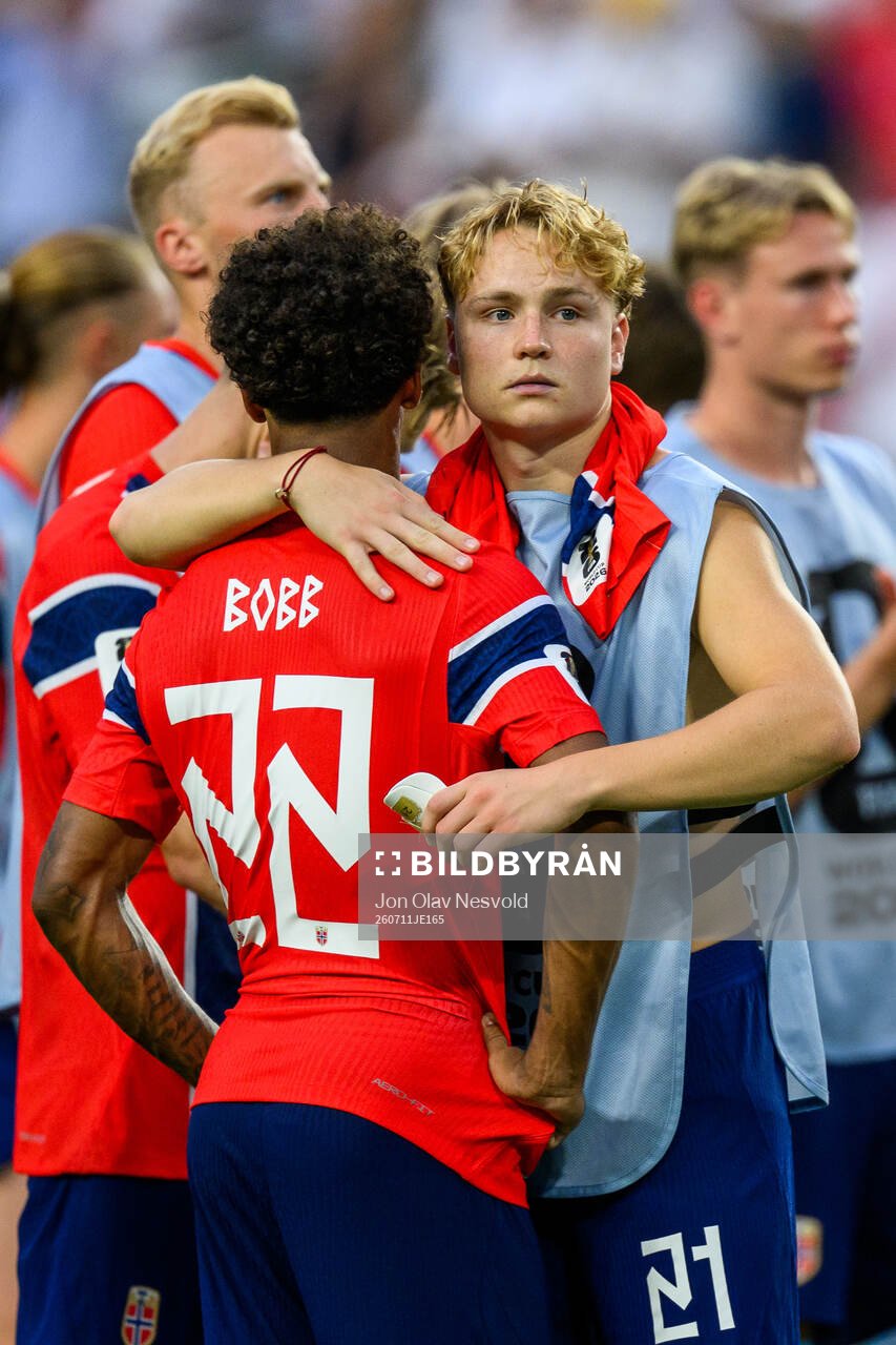 Oscar Bobb and Andreas Schjelderup of Norway