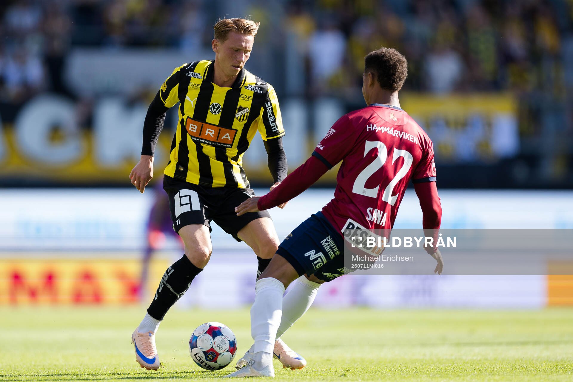 Häckens Julius Lindberg och Örgrytes Tobias Sana