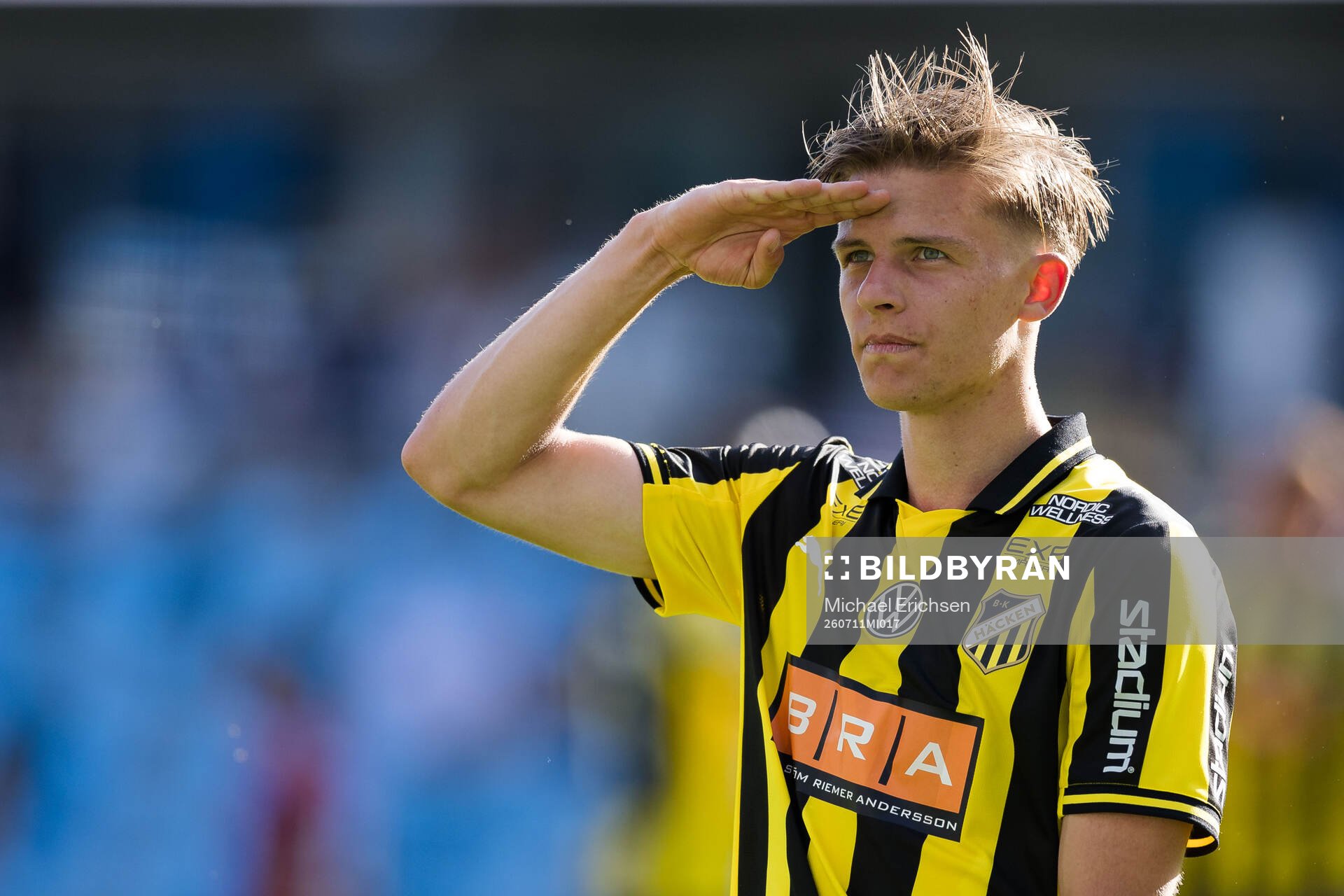 Häckens Adrian Svanbäck jublar