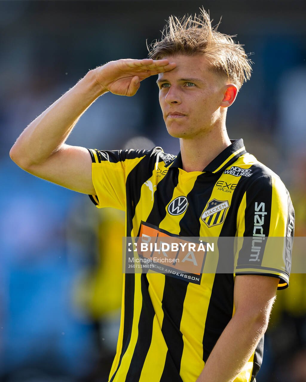 Häckens Adrian Svanbäck jublar