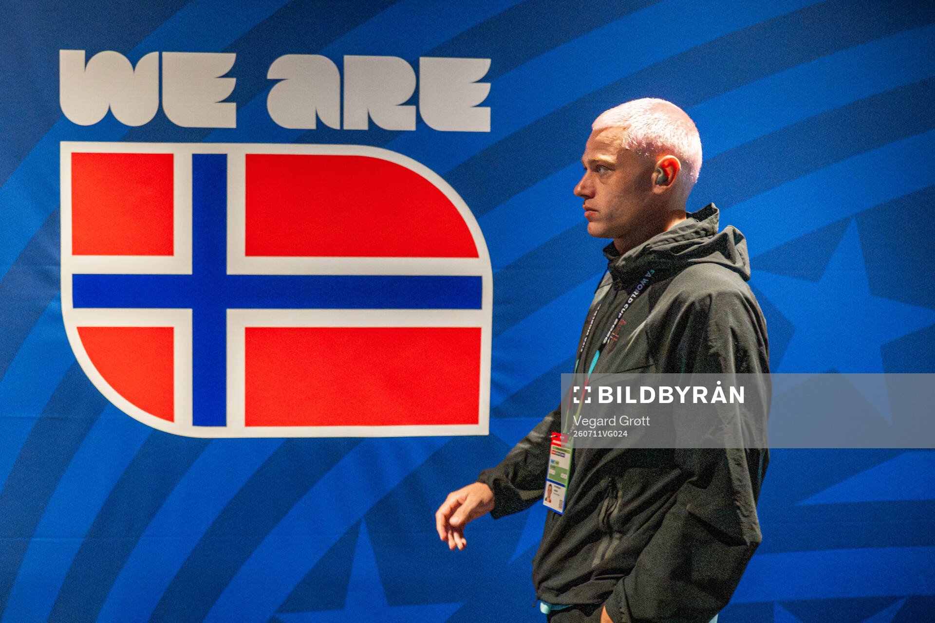 Julian Ryerson of Norway arrives