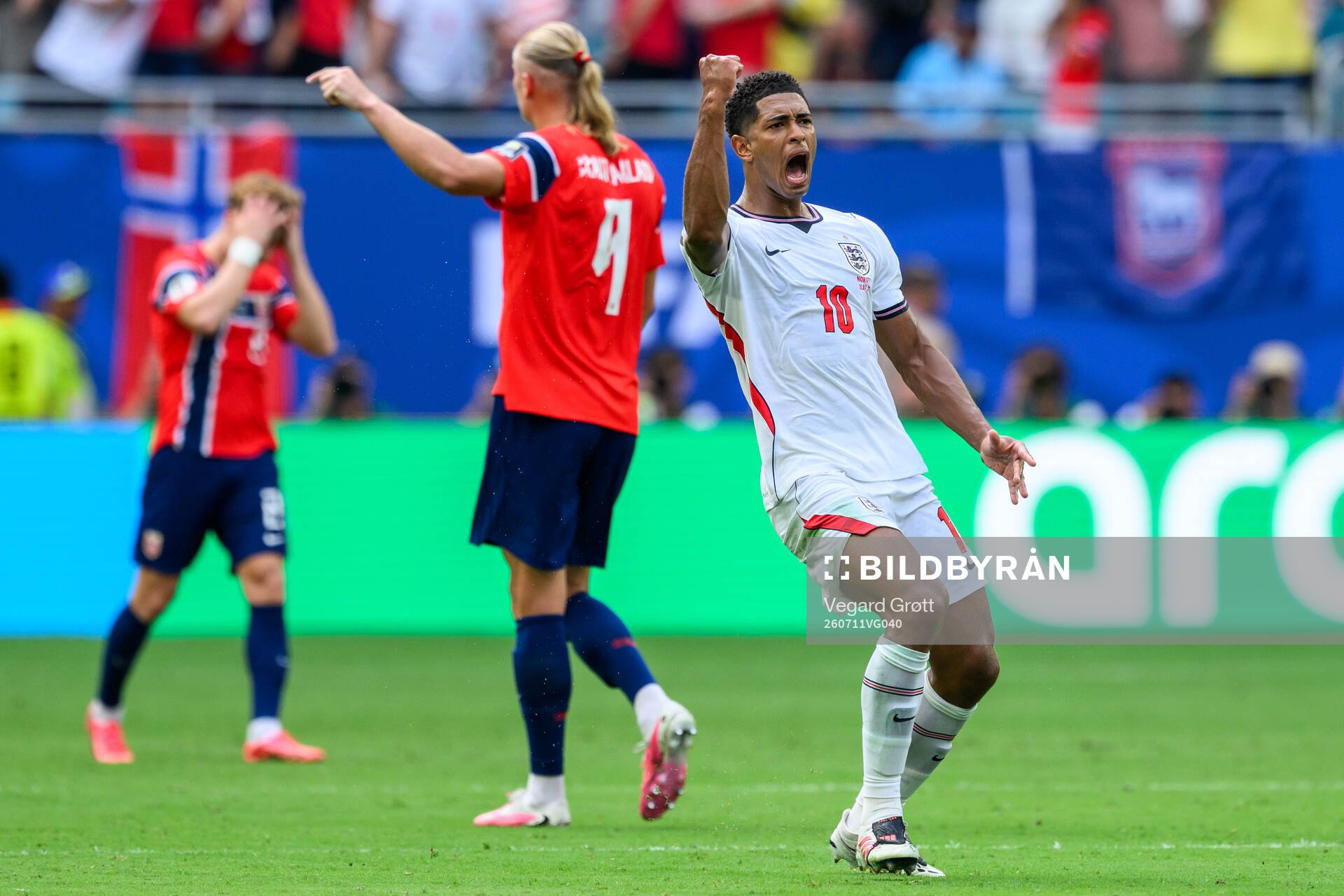 Jude Bellingham of England celebrates