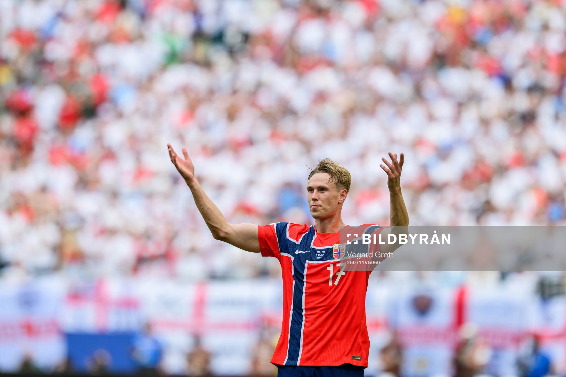 Torbjørn Lysaker Heggem of Norway celebrates the later