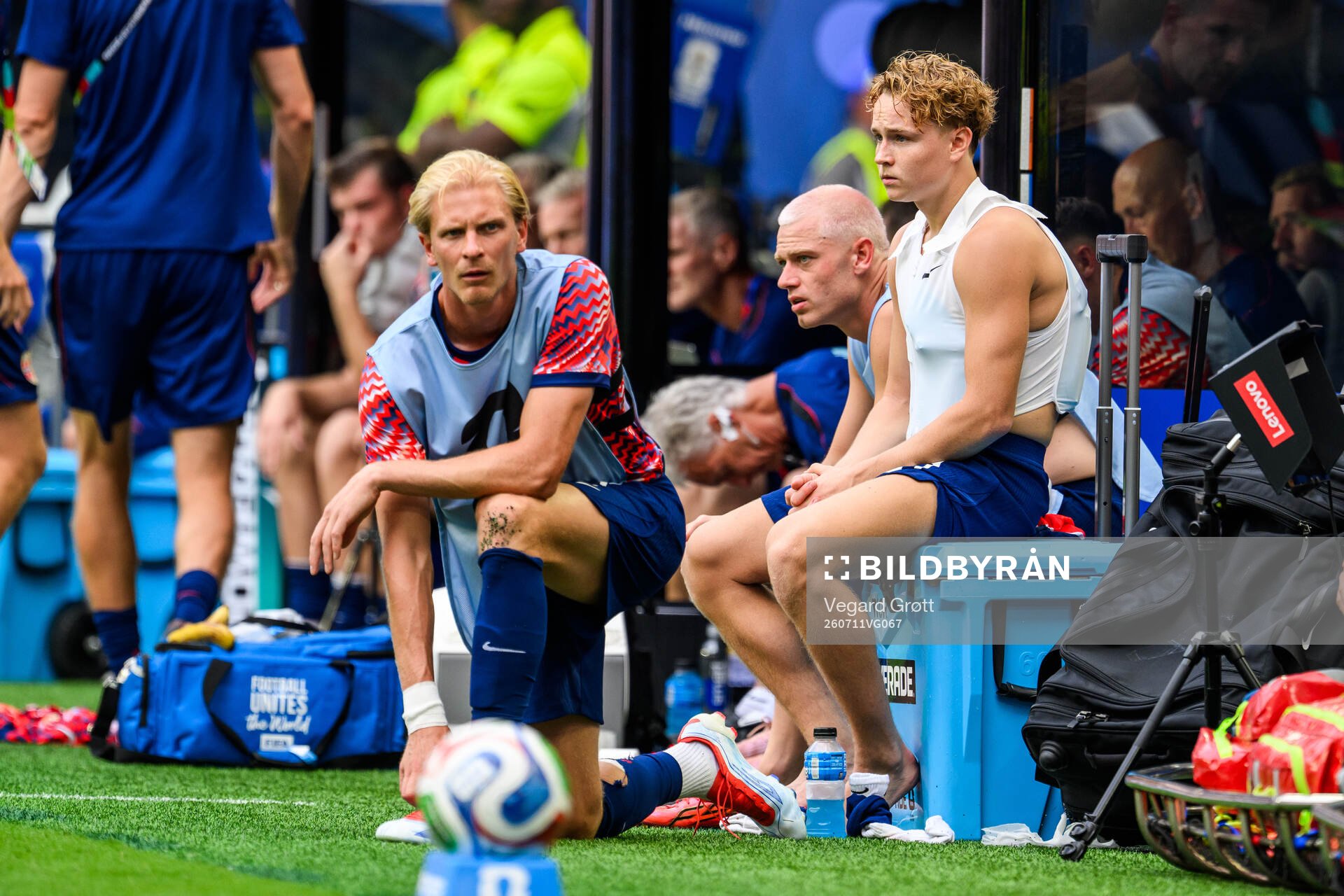 Morten Thorsby, Julian Ryerson and Andreas Schjelderup of