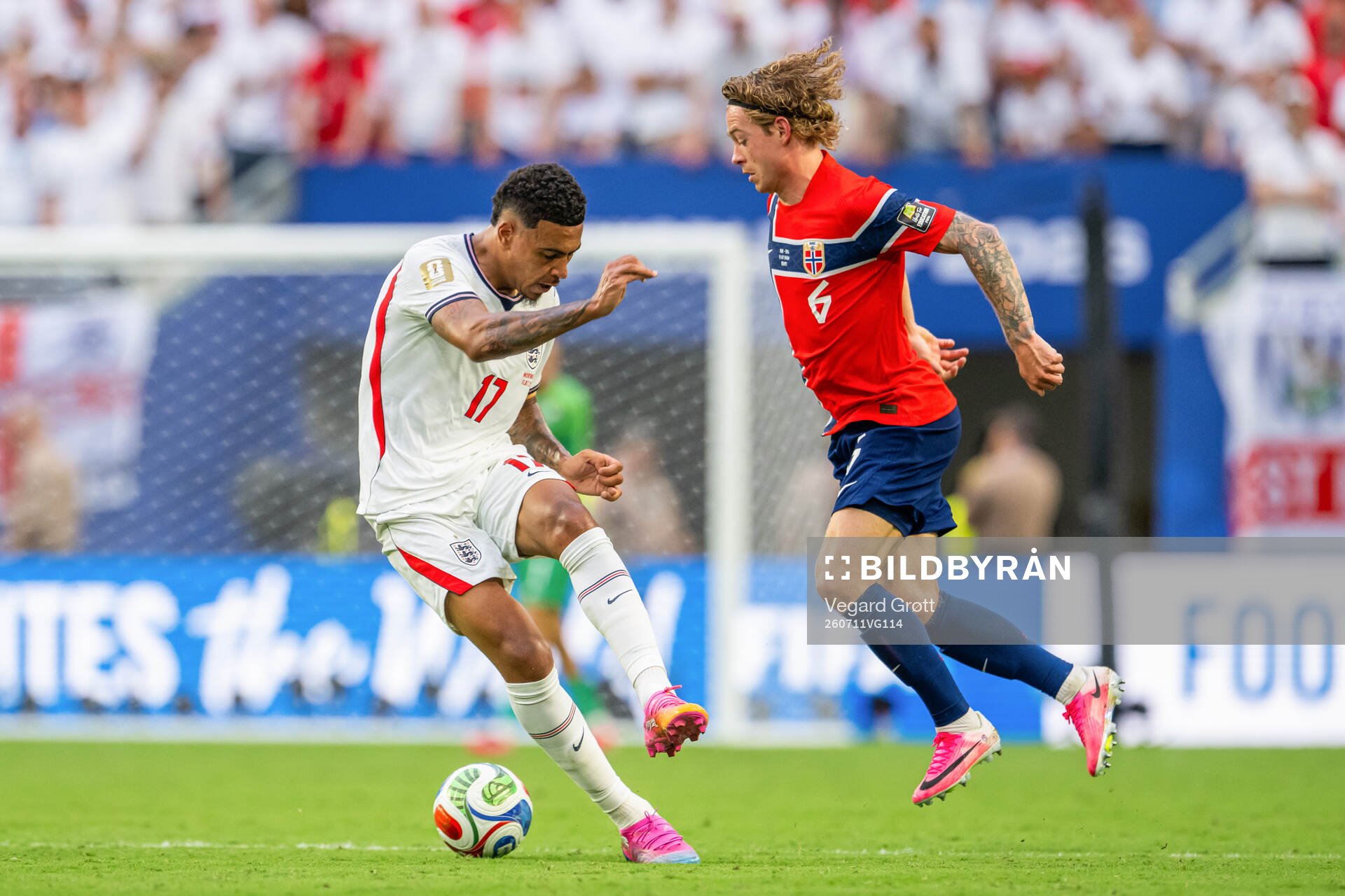 Morgan Rogers of England and Patrick Berg of Norway