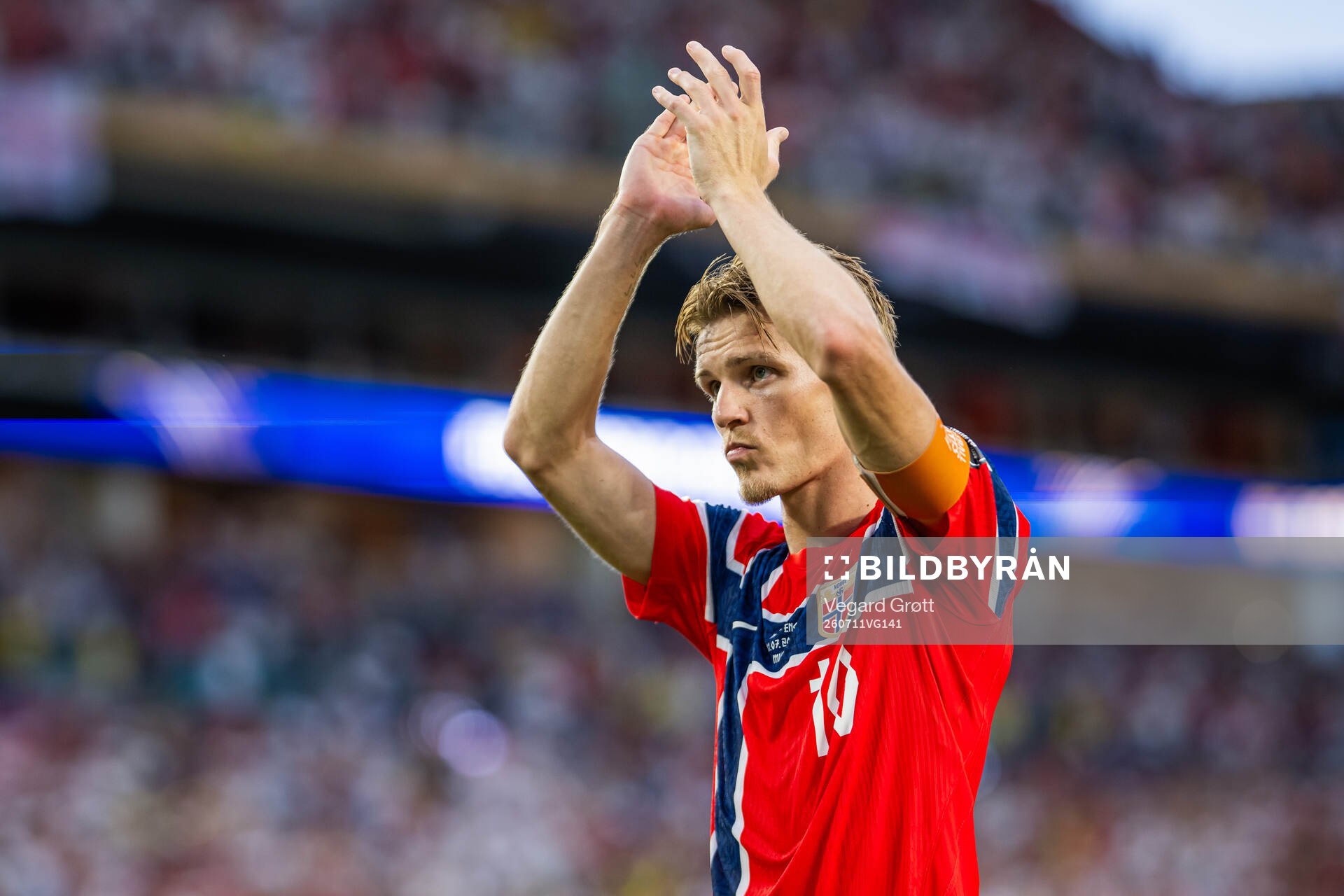 Martin Ødegaard of Norway looks dejected