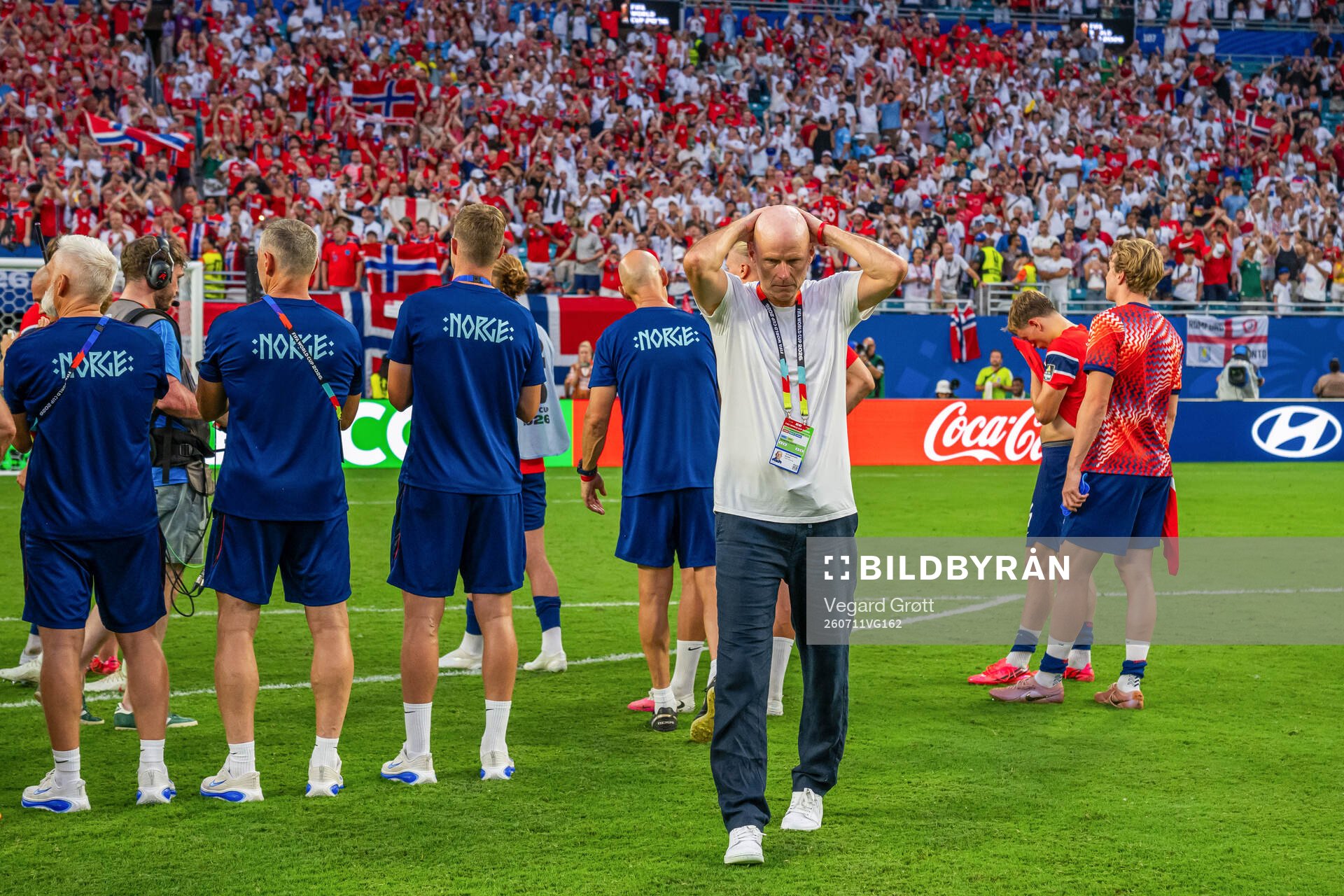 Head coach Ståle Solbakken of Norway looks dejected