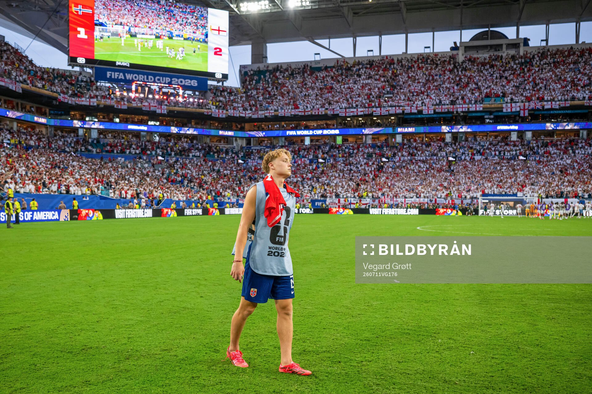 Andreas Schjelderup of Norway looks dejected