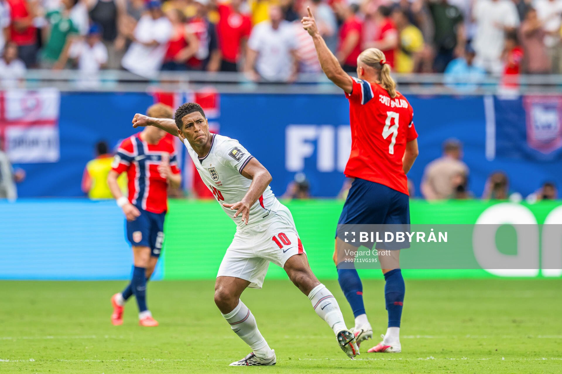 Jude Bellingham of England celebrates