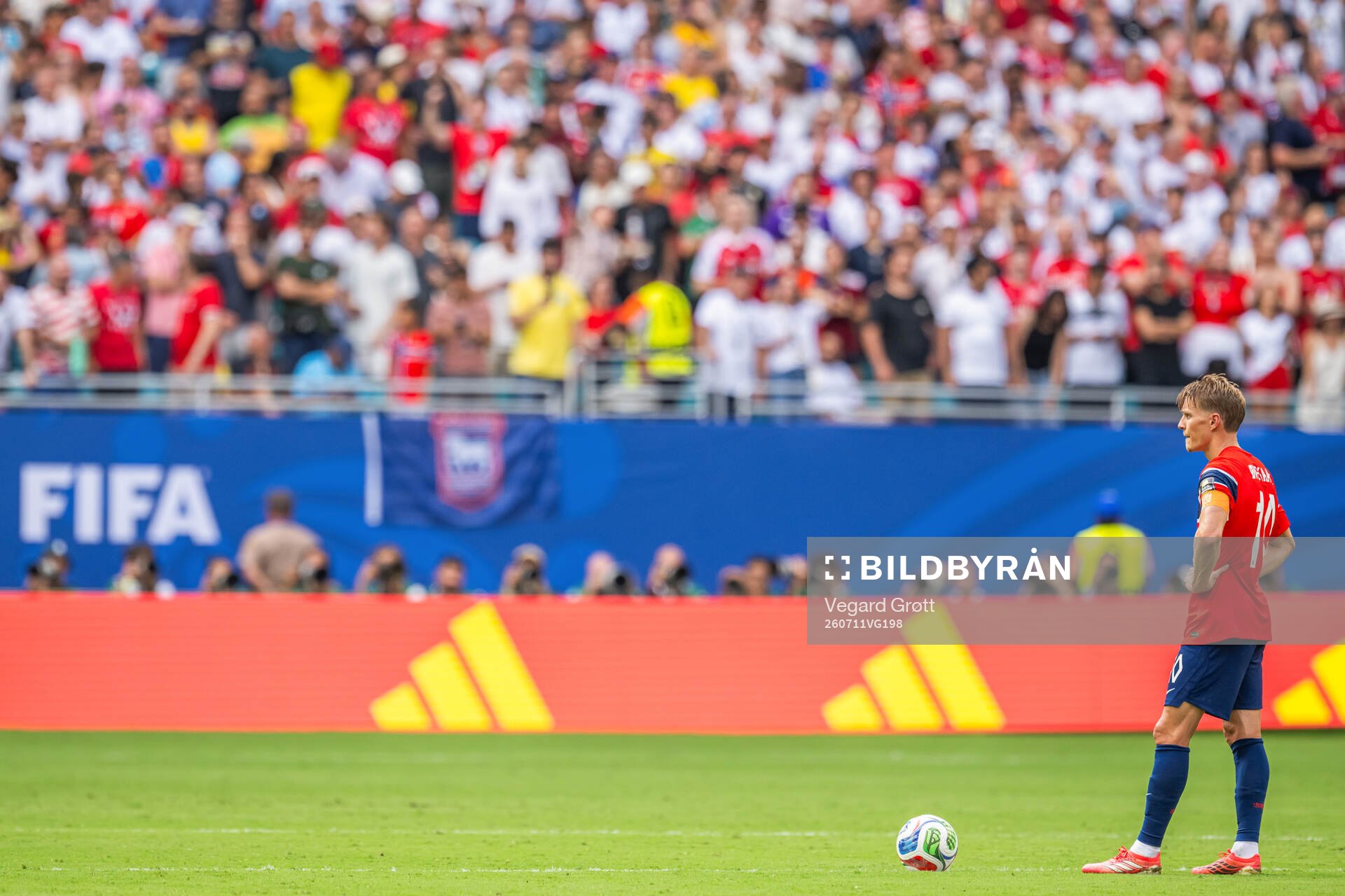 Martin Ødegaard of Norway looks dejected