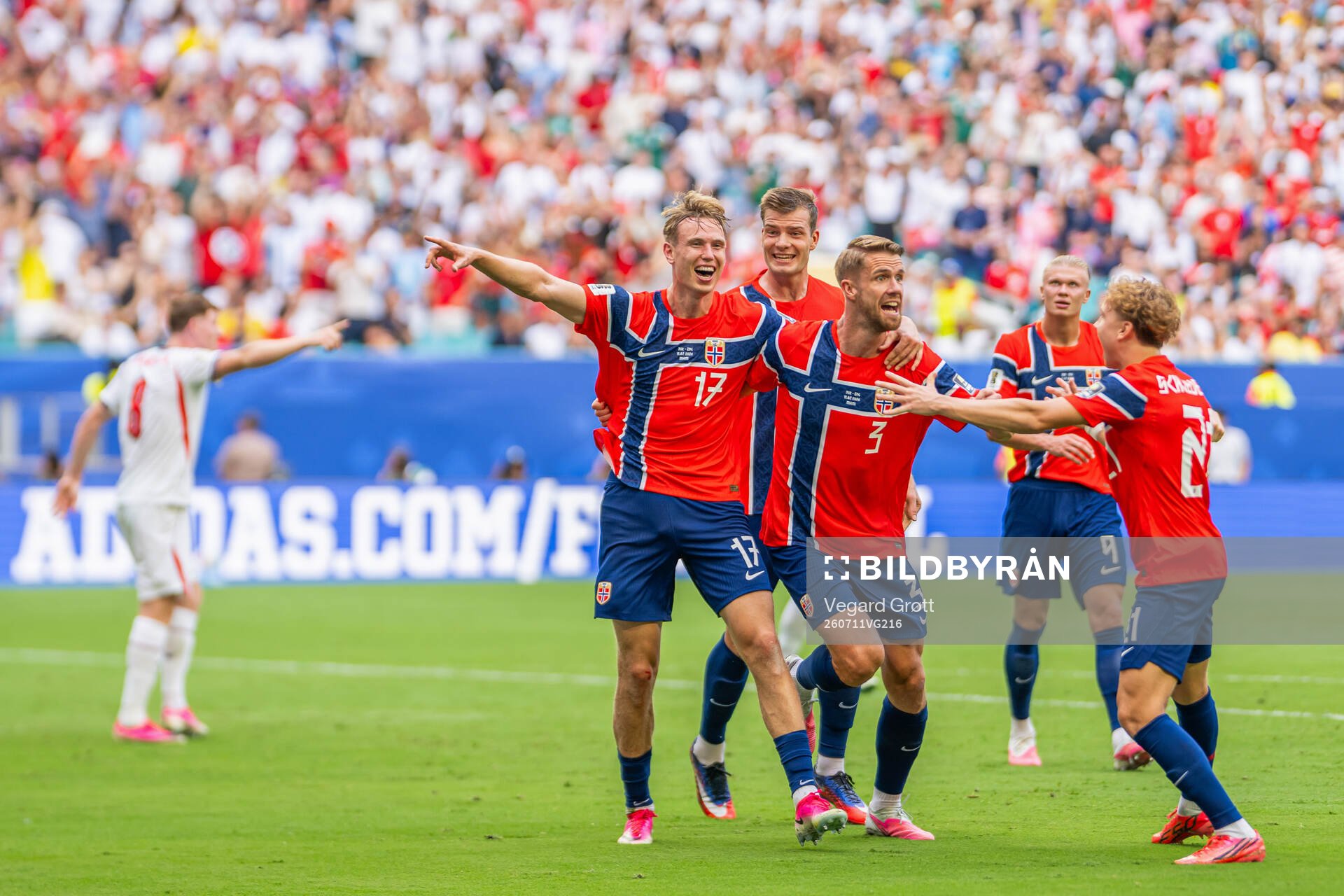 Torbjørn Lysaker Heggem of Norway celebrates with
