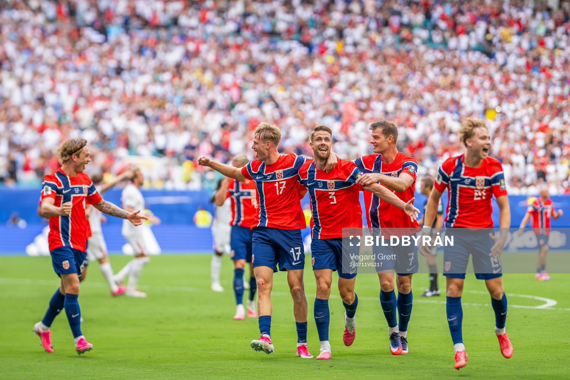 Torbjørn Lysaker Heggem of Norway celebrates with