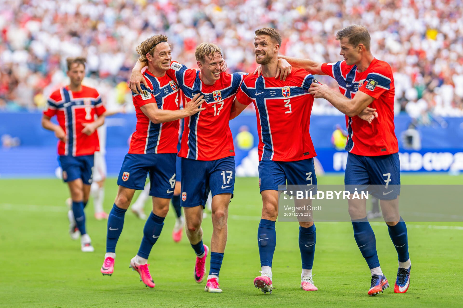Torbjørn Lysaker Heggem of Norway celebrates with Patrick