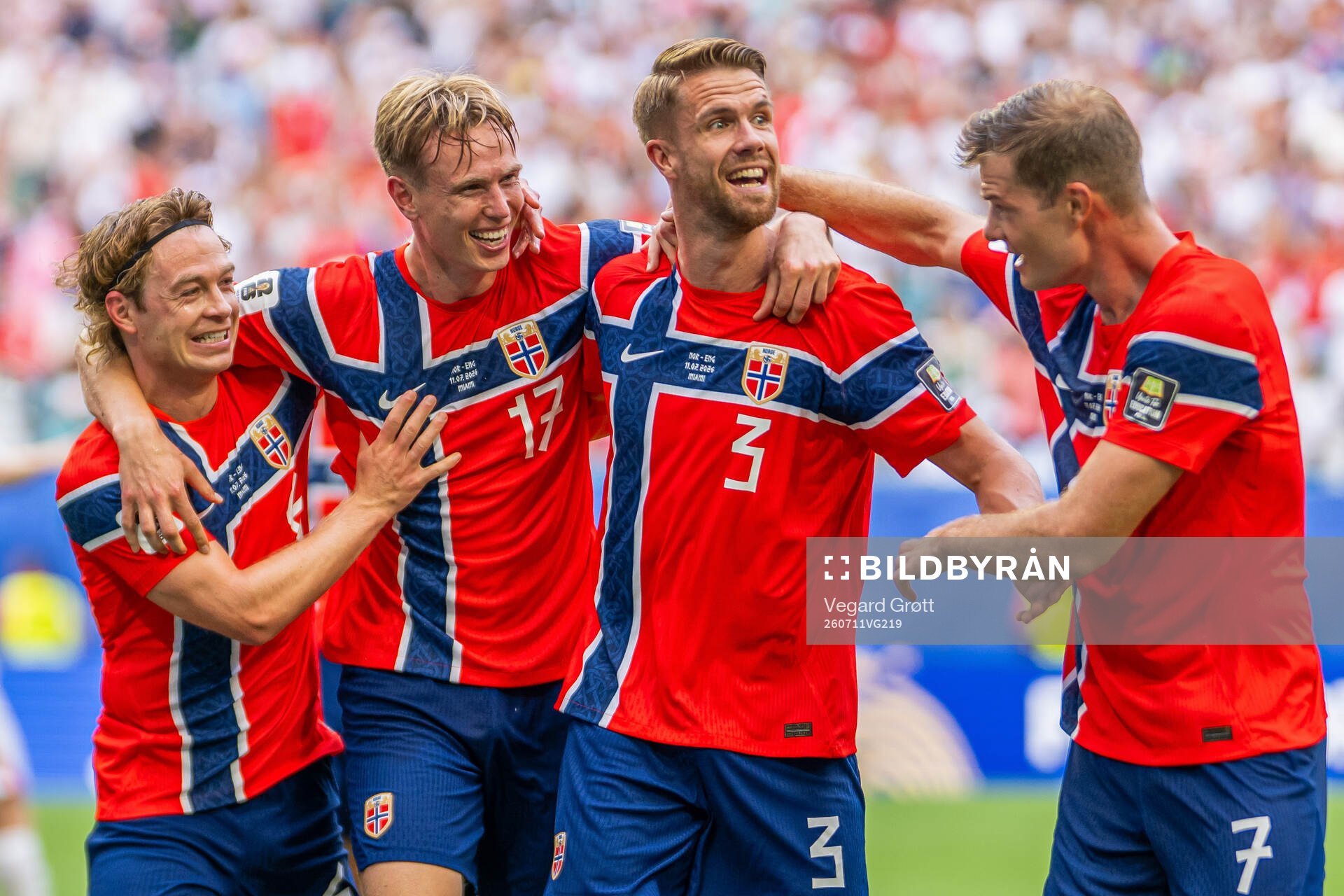 Torbjørn Lysaker Heggem of Norway celebrates with Patrick