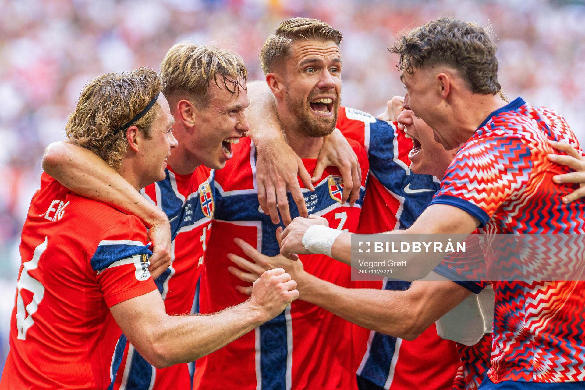 Torbjørn Lysaker Heggem of Norway celebrates with Patrick