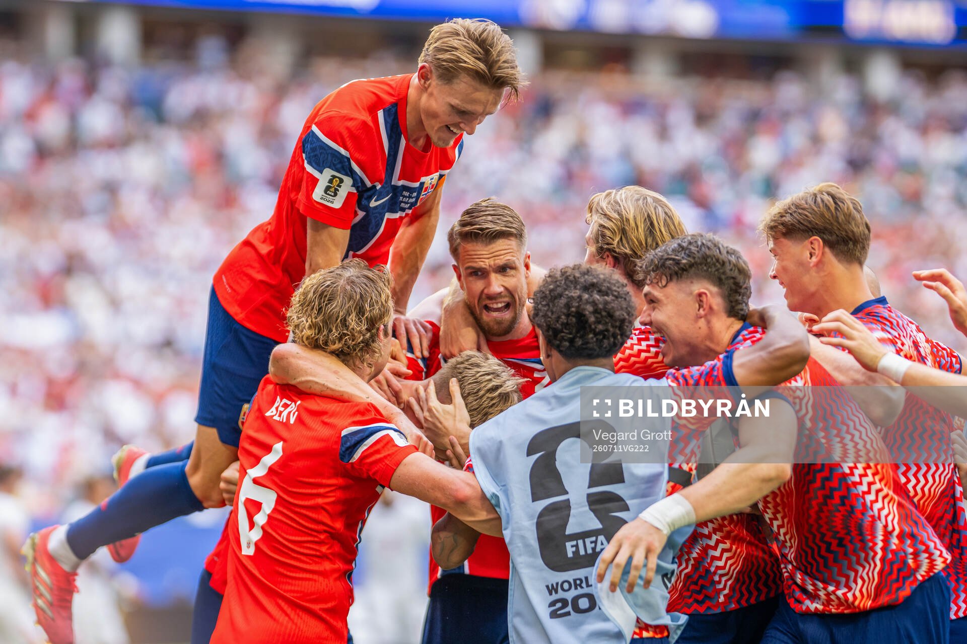 Torbjørn Lysaker Heggem of Norway celebrates with Martin
