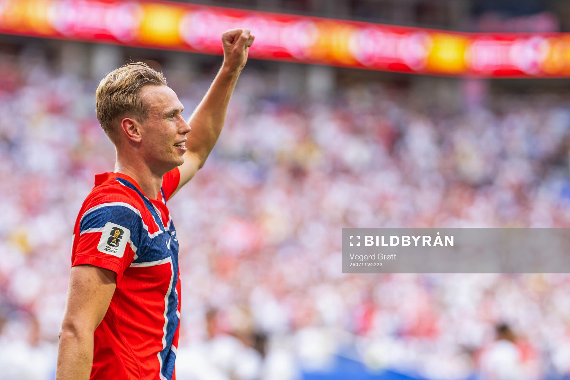 Torbjørn Lysaker Heggem of Norway celebrates
