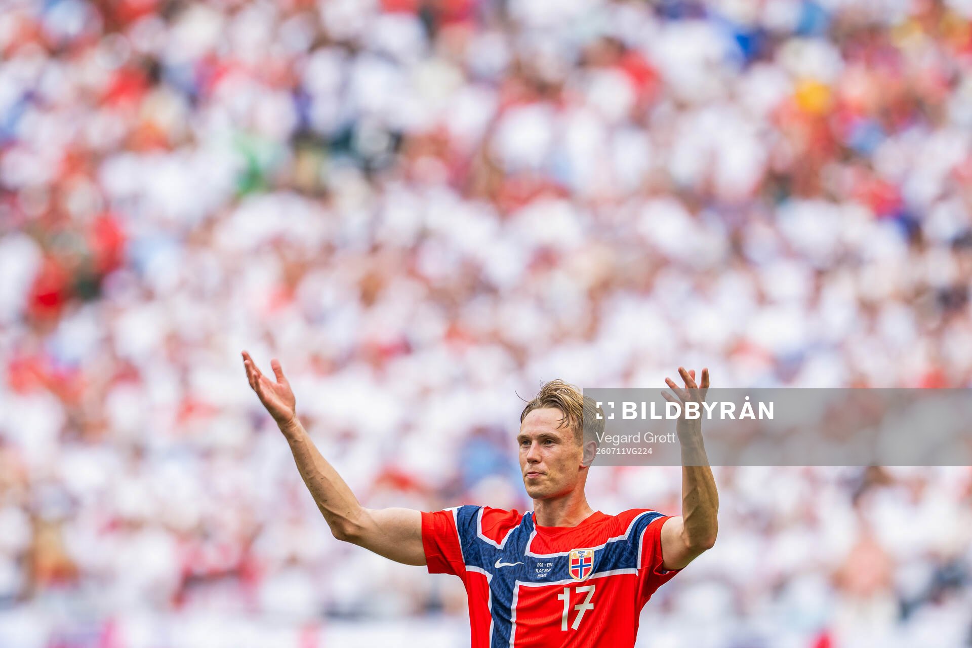 Torbjørn Lysaker Heggem of Norway celebrates