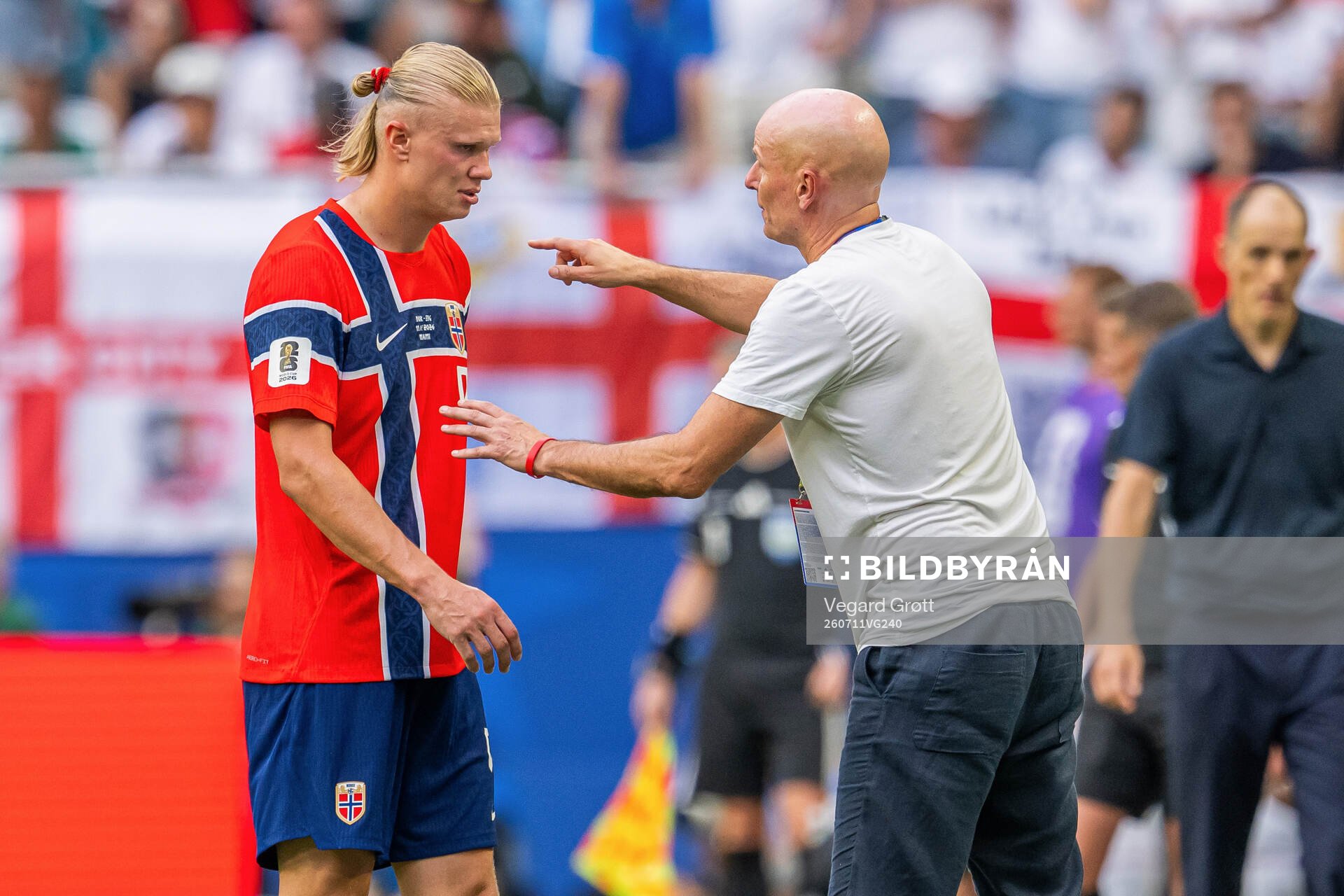 Erling Braut Haaland and head coach Ståle Solbakken of