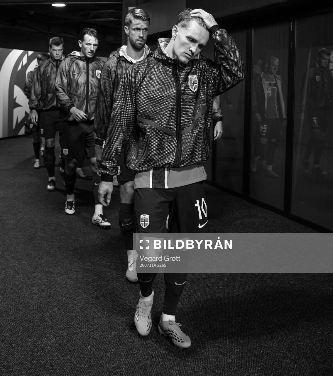 Martin Ødegaard and players of Norway