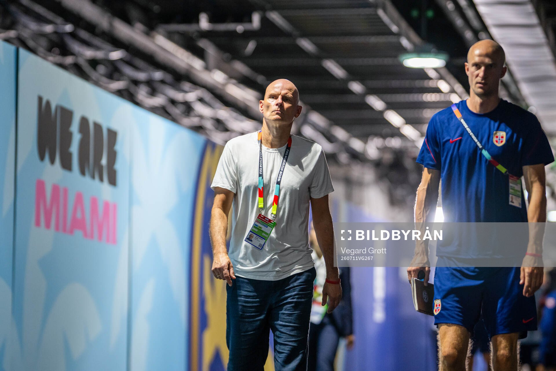 Head coach Ståle Solbakken and player manager Brede