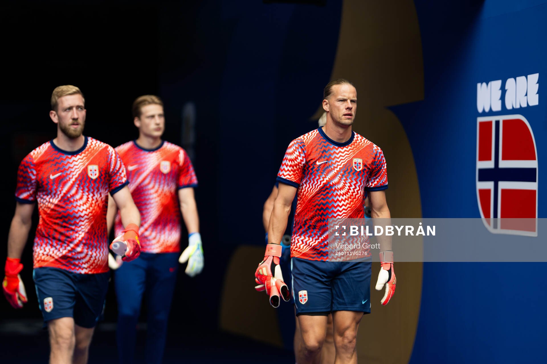 Goalkeeper Egil Selvik, goalkeeper Sander Tangvik and