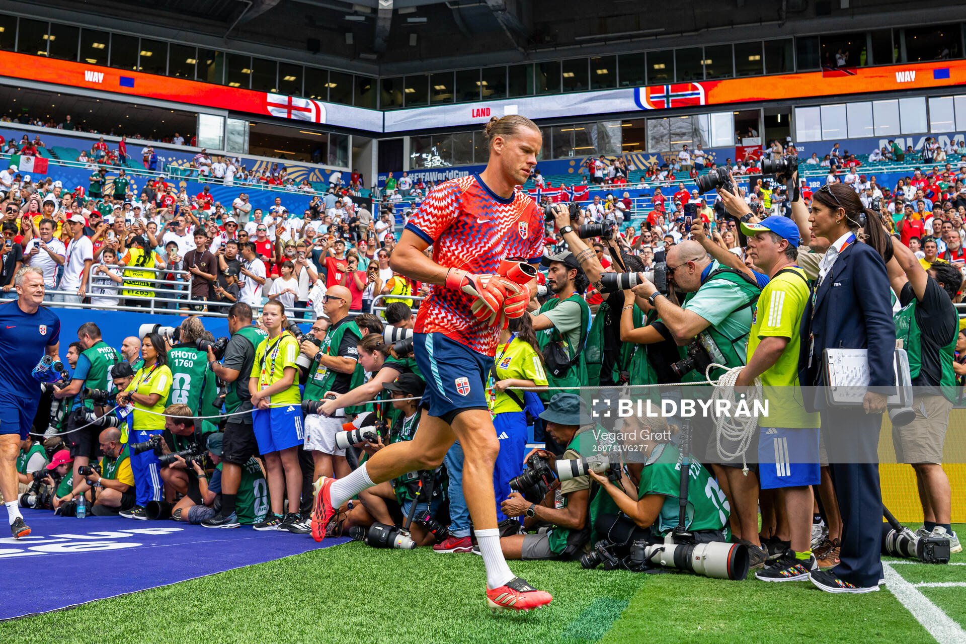 Goalkeeper Ørjan Håskjold Nyland of Norway