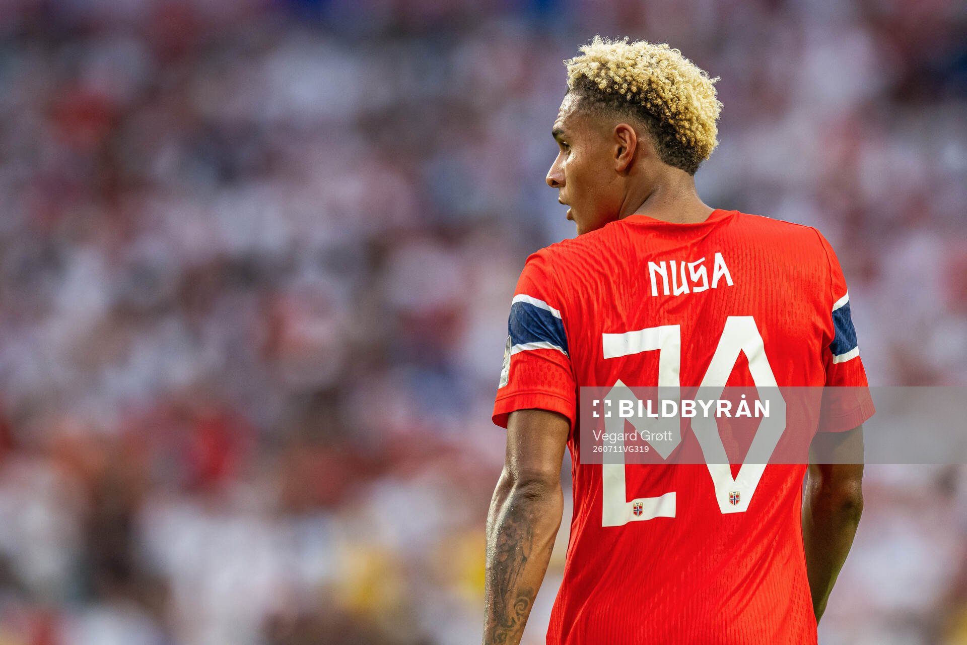 Antonio Nusa of Norway