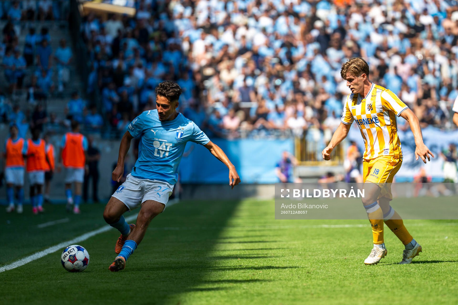 Malmö FFs målvakt Johan Dahlin och IFK Göteborgs Felix