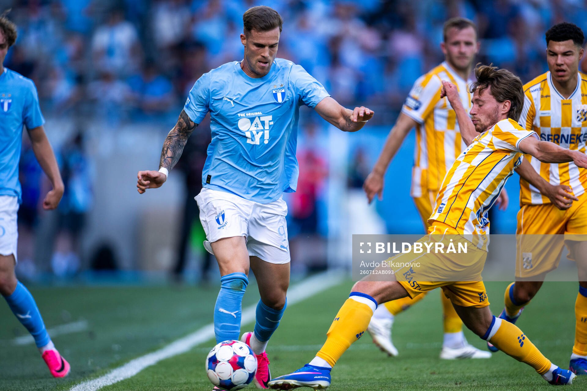 Malmö FFs Diego Garcia och IFK Göteborgs Filip Ottosson