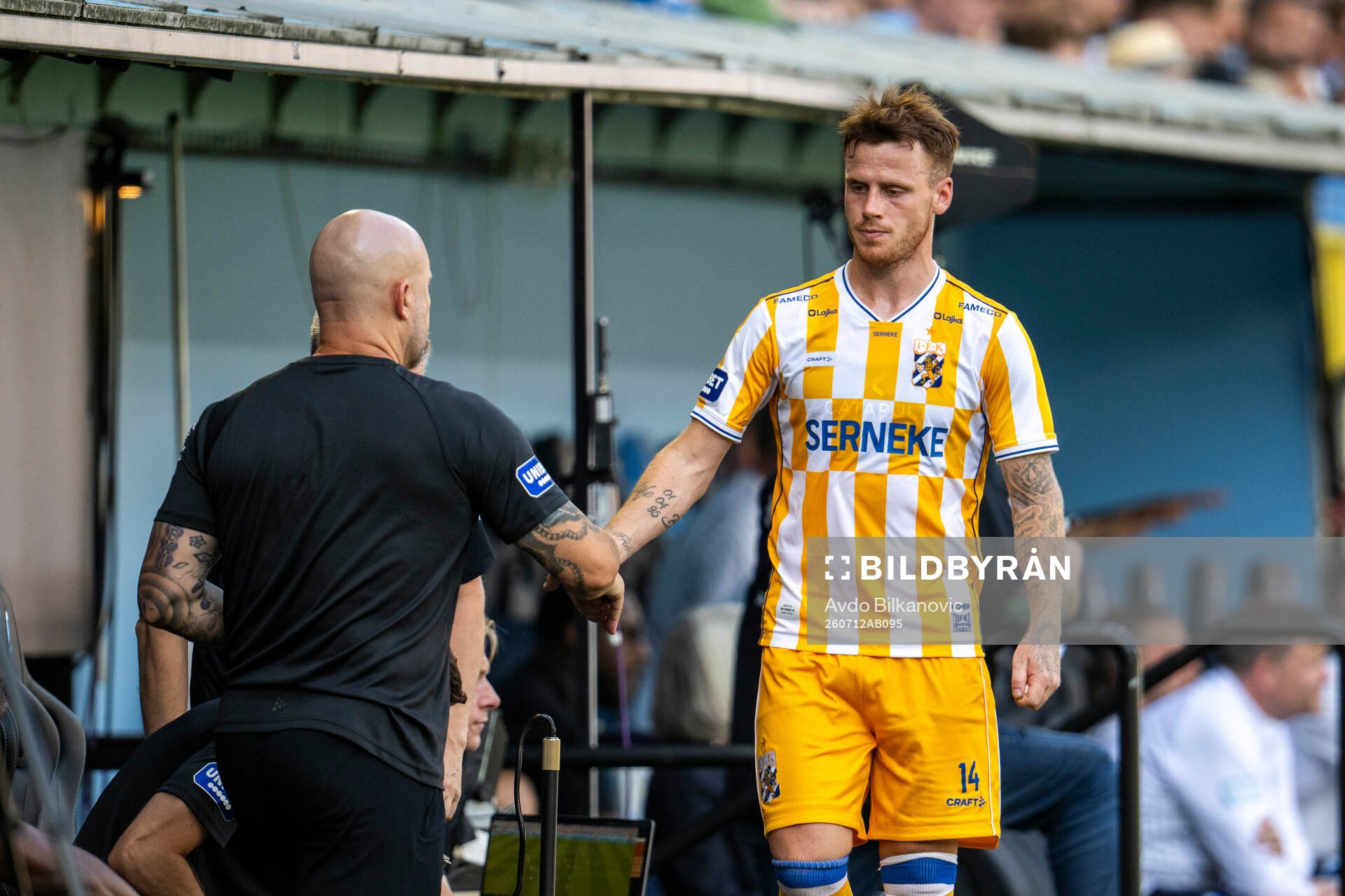 IFK Göteborgs Tobias Heintz  byttes ut