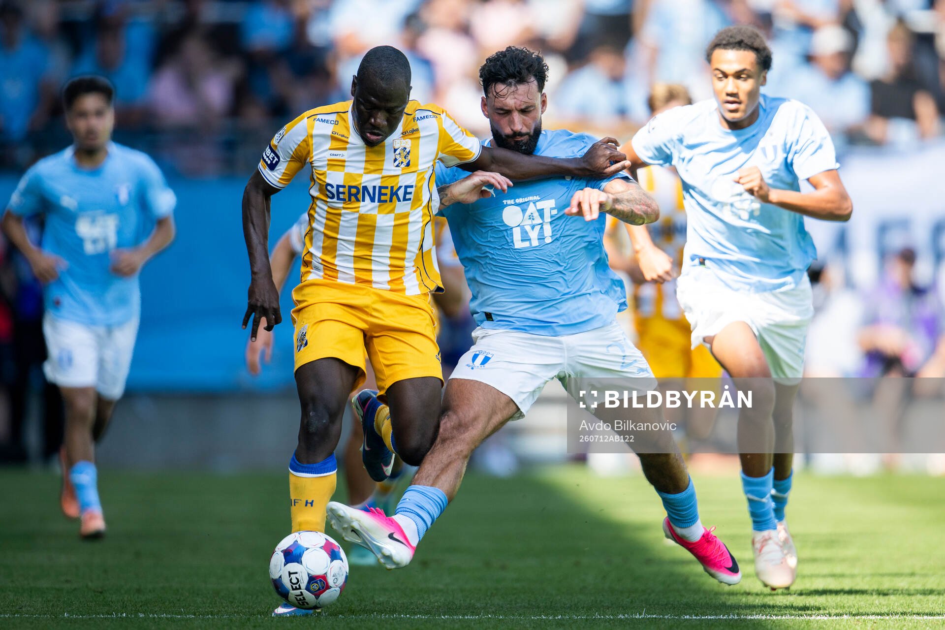 Malmö FFs Sead Haksabanovic och IFK Göteborgs Saidou