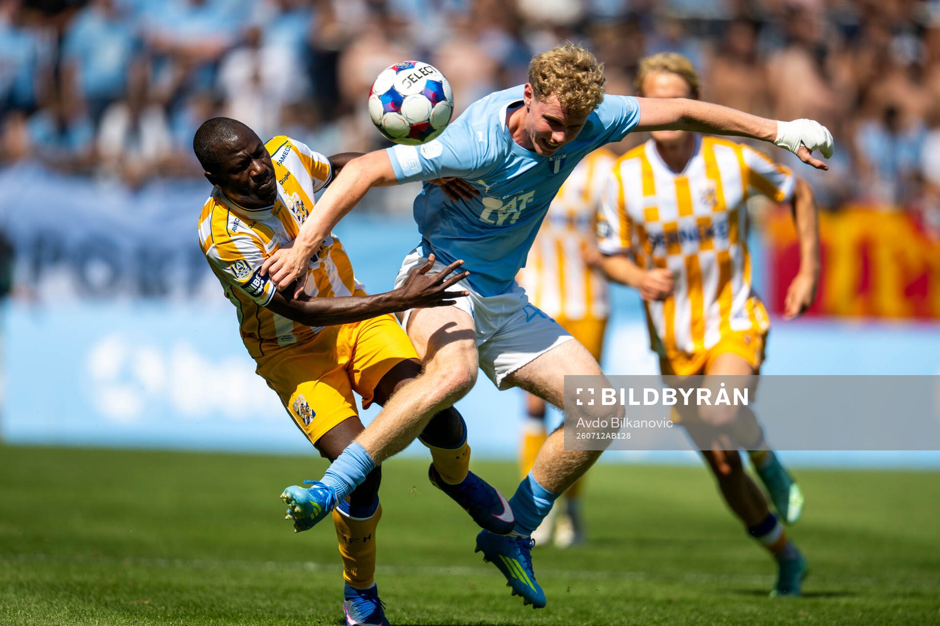 Malmö FFs Malte Frejd Pålsson och IFK Göteborgs Saidou