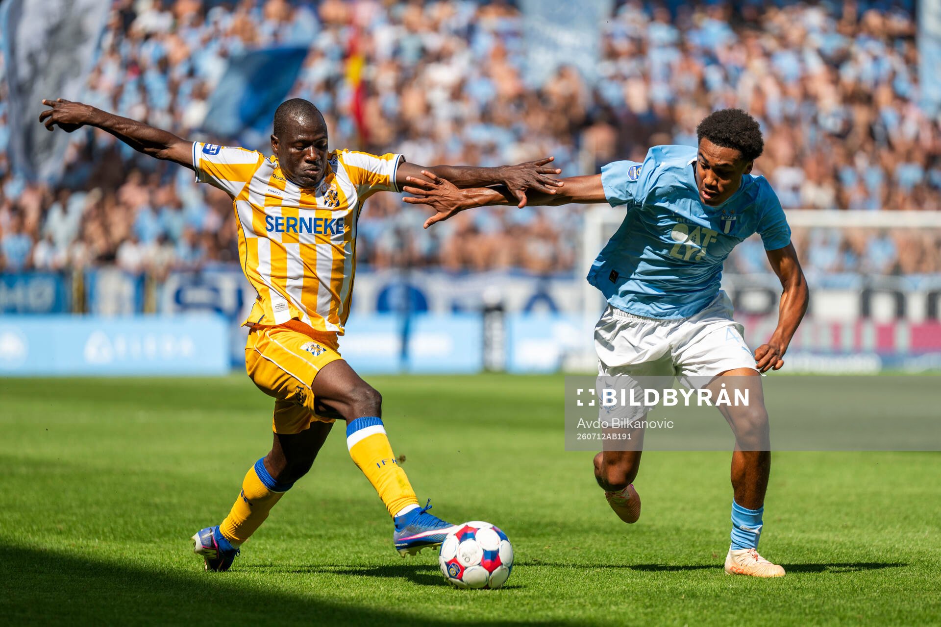 Malmö FFs Theodor Lundbergh mot IFK Göteborgs Saidou