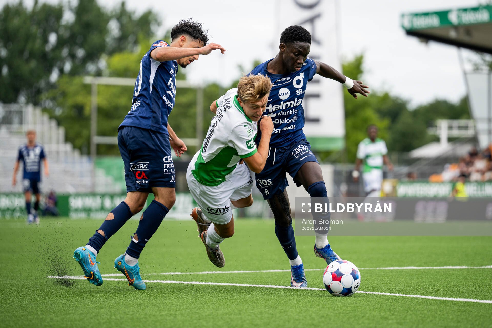 Västerås Simon Gefvert mot Degerfors Elias Barsoum och