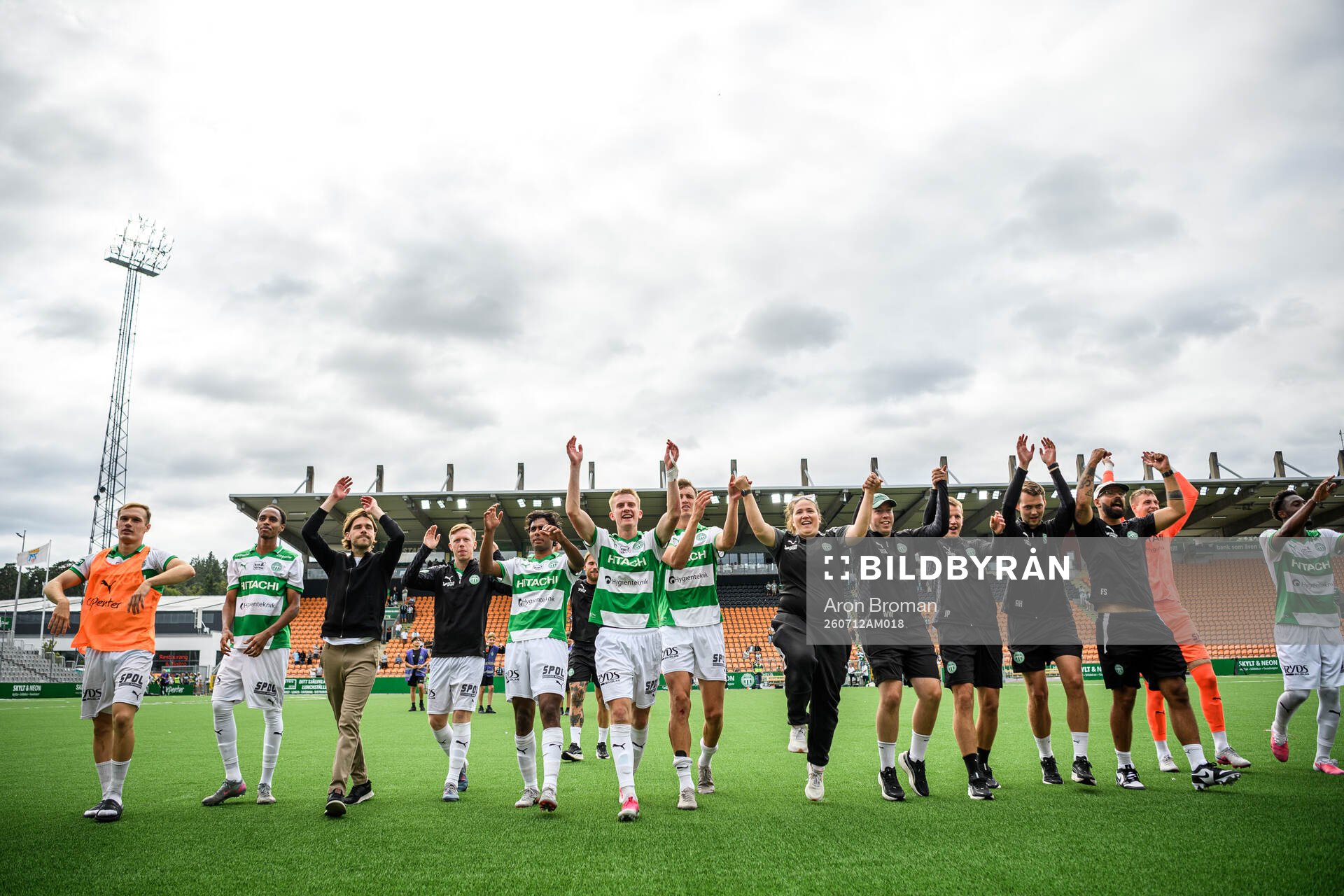 Västerås spelare jublar