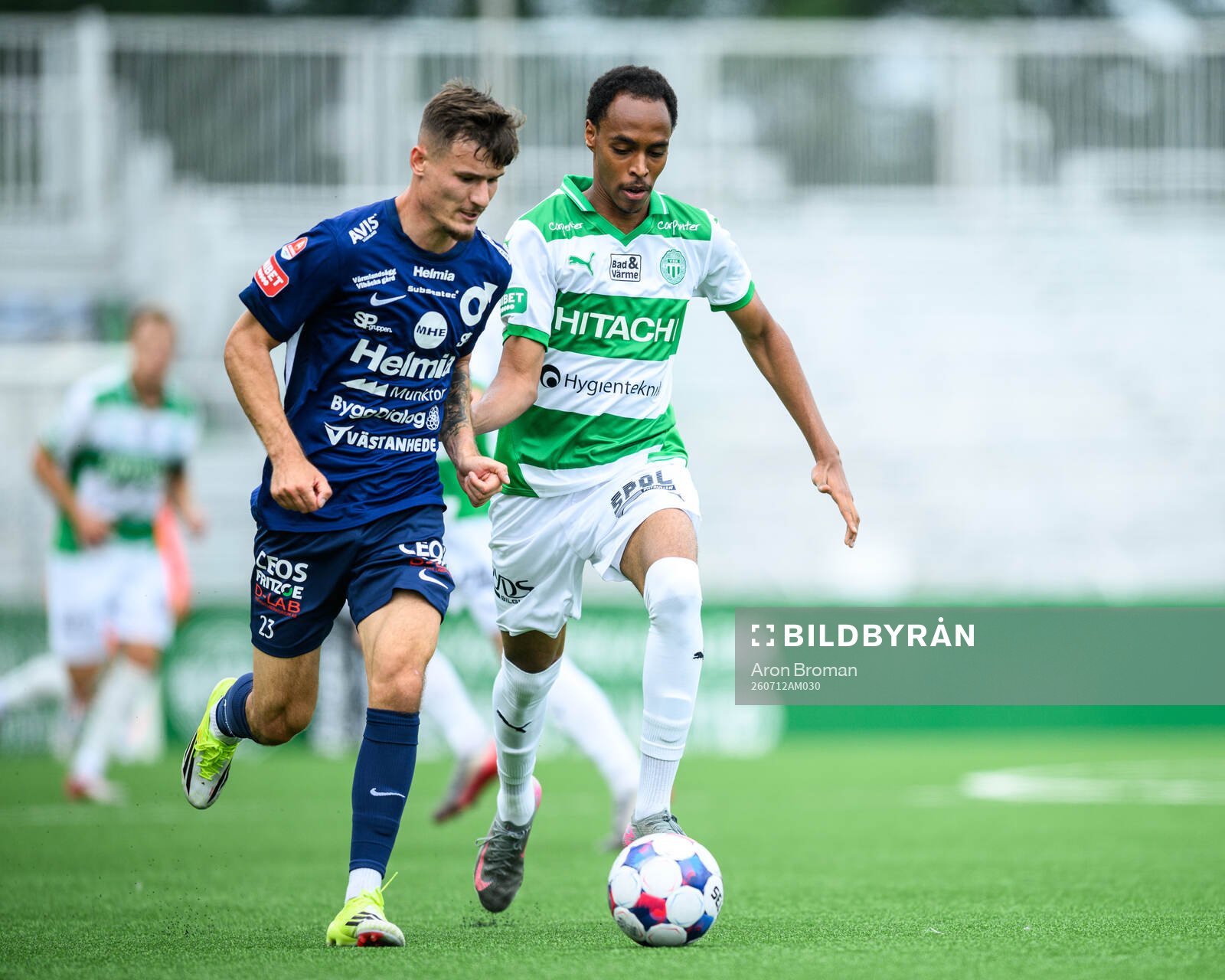 Degerfors Robin Dzabic och Västerås Musab Abdi Mohamud