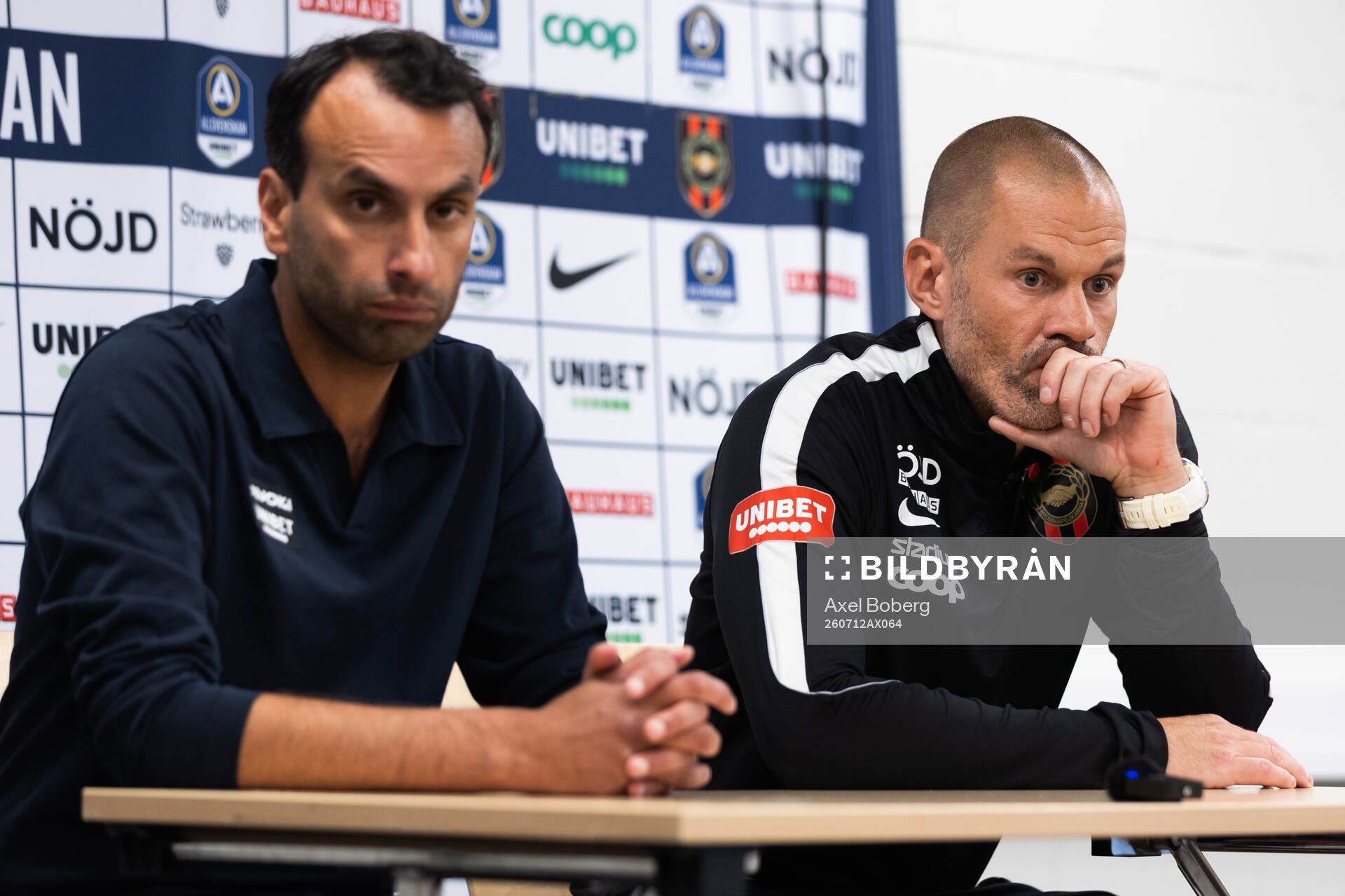 Sirius tränare Andreas Engelmark och Brommapojkarnas