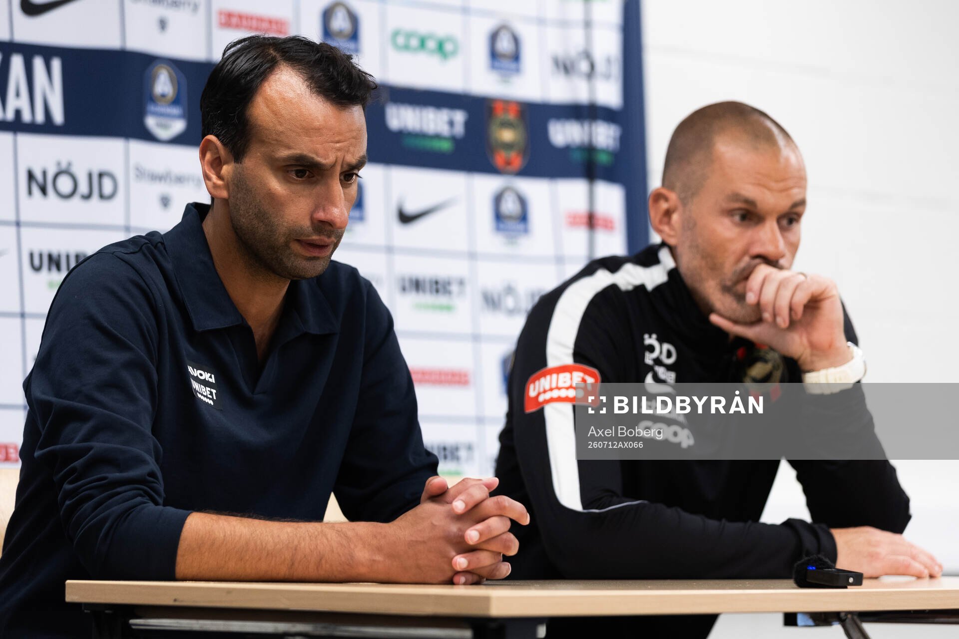 Sirius tränare Andreas Engelmark och Brommapojkarnas
