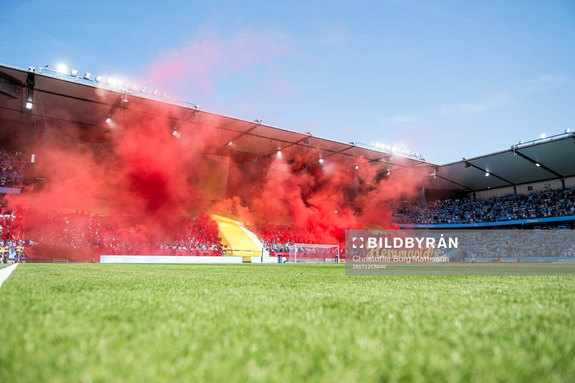 Malmö FFs supportar med tifo