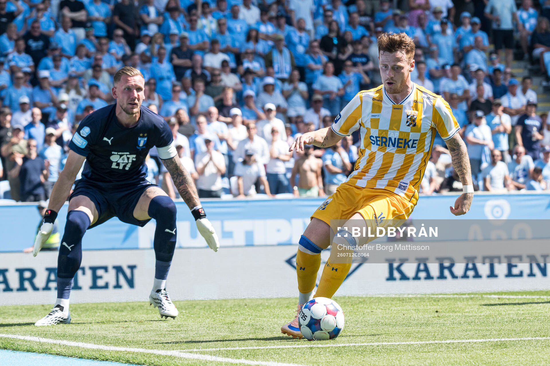 Malmö FFs målvakt Robin Olsen och IFK Göteborgs Tobias
