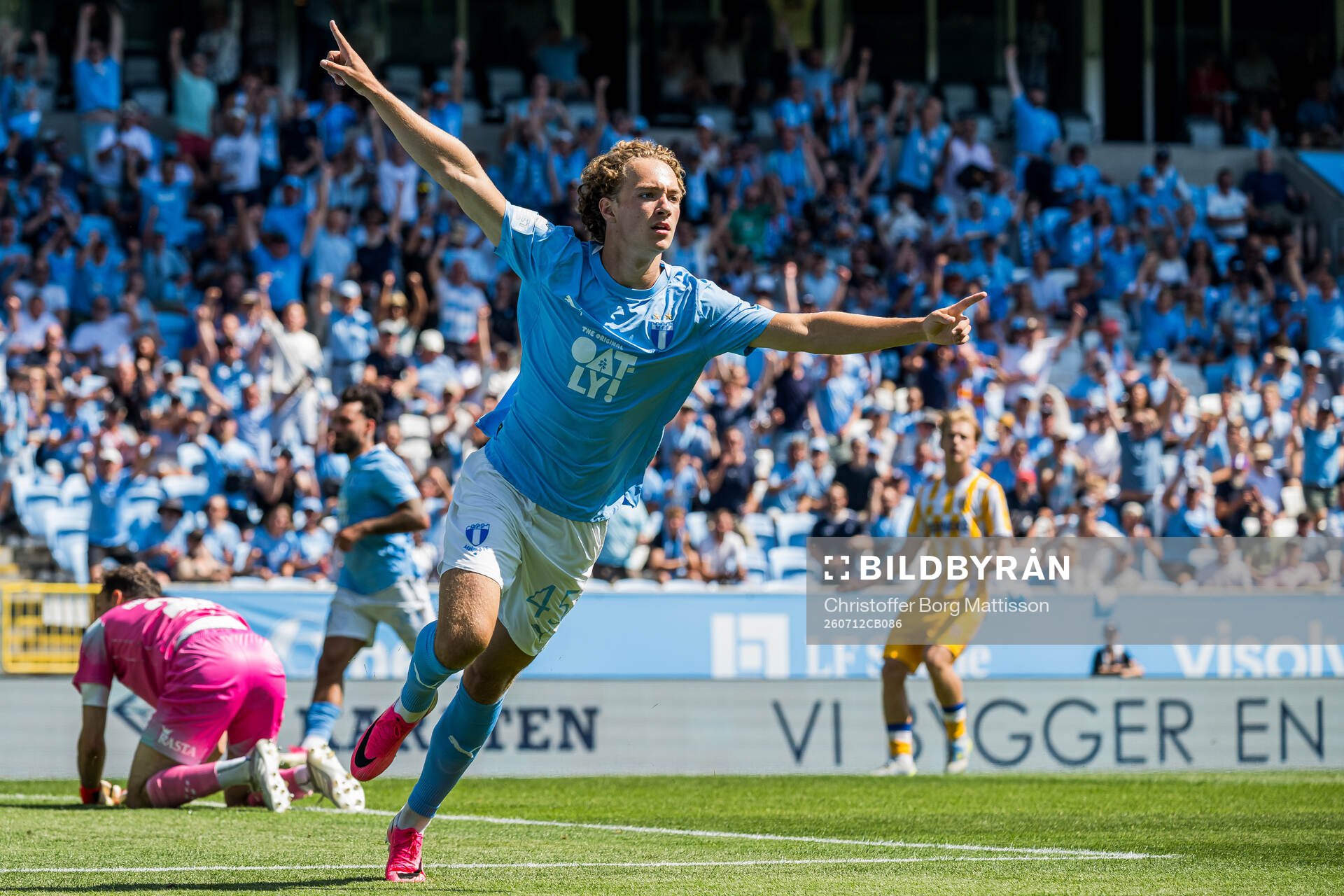 Malmö FFs Anton Höög jublar