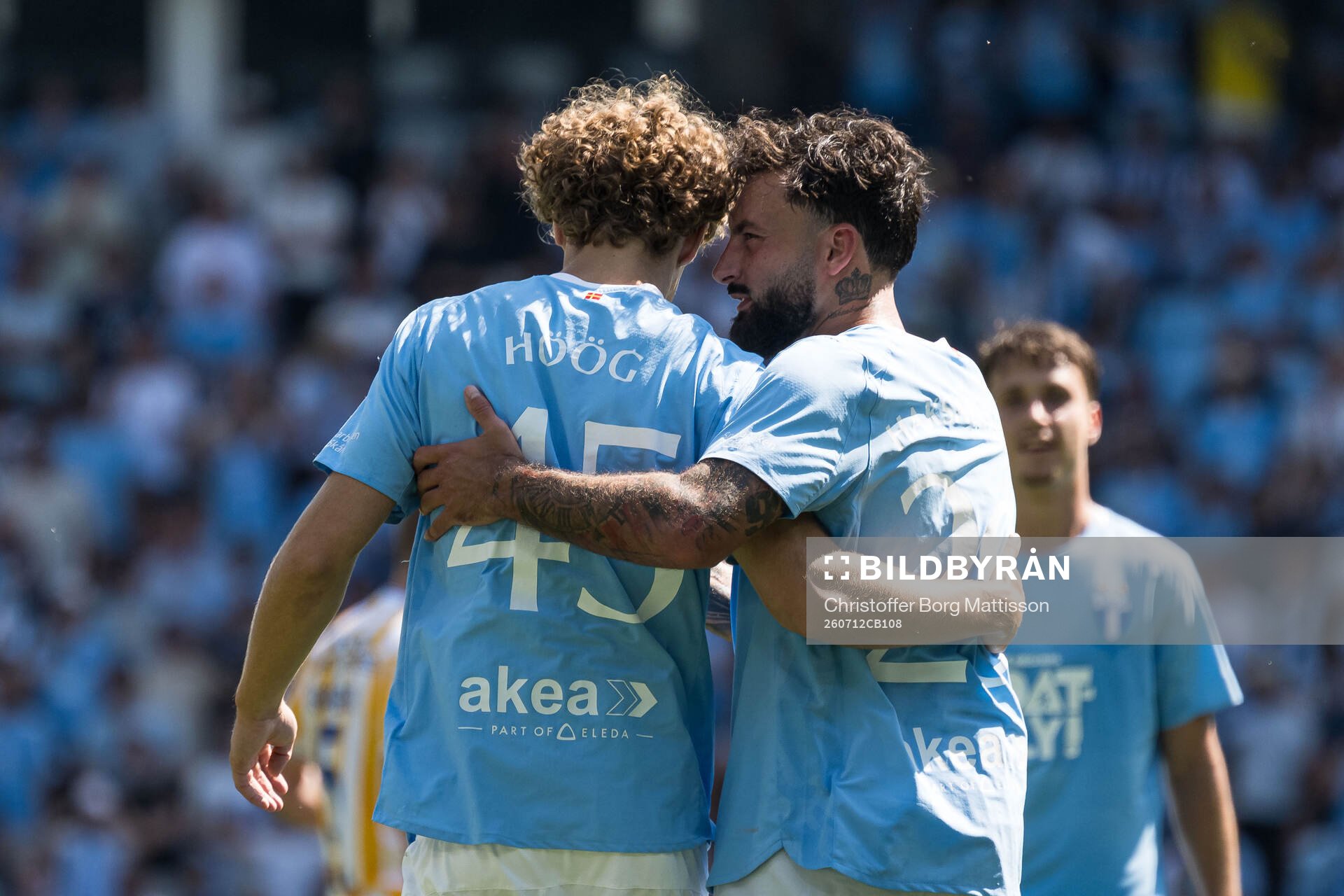 Malmö FFs Anton Höög och Sead Haksabanovic jublar