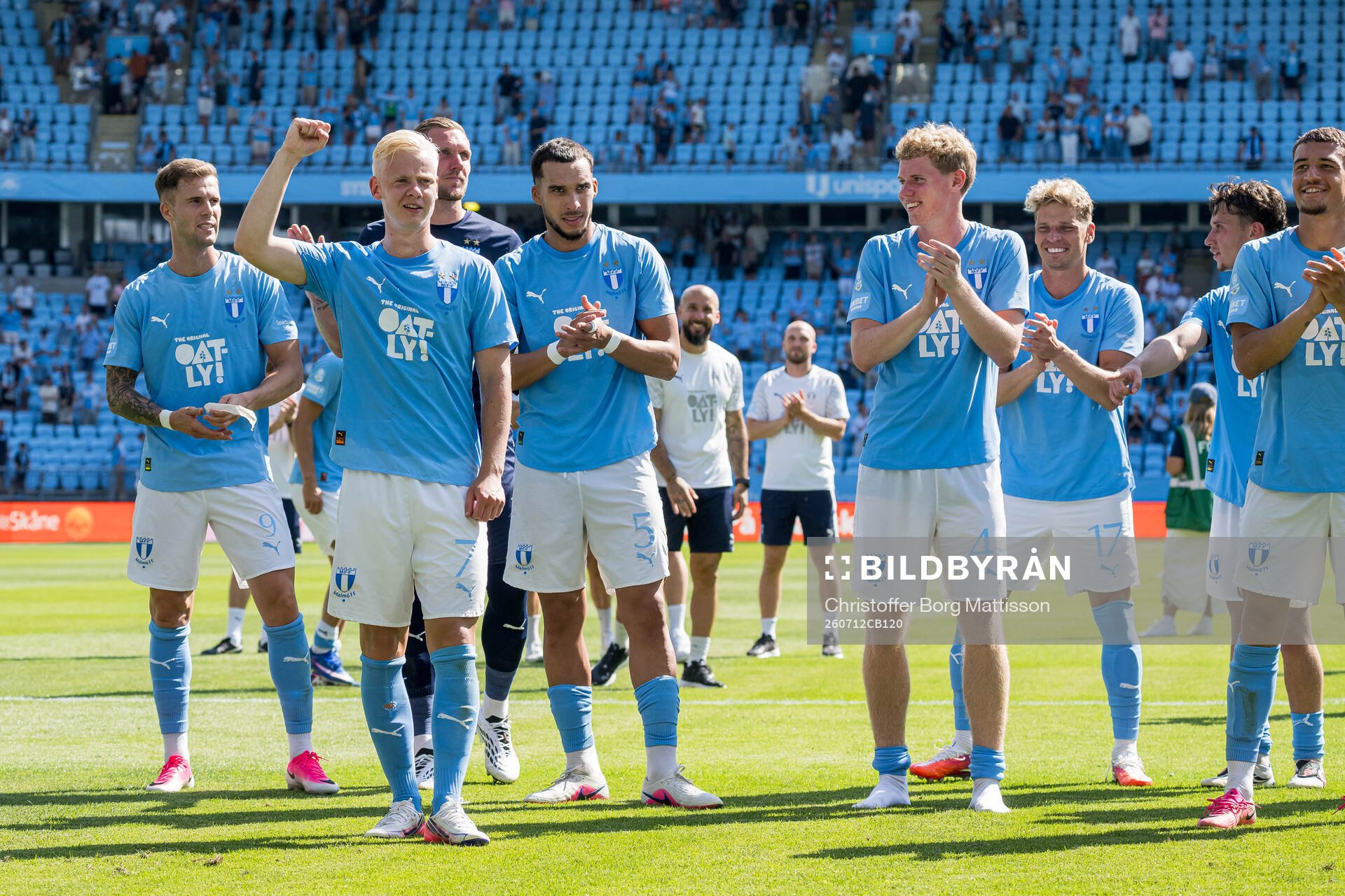 Malmö FFs spelare jublar